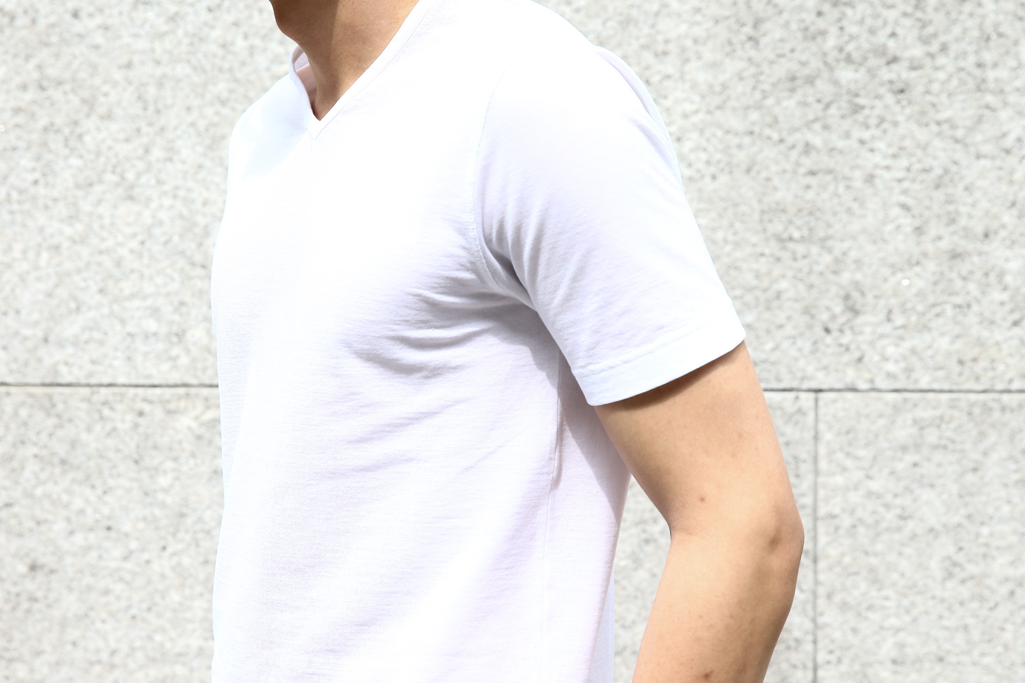 ZANONE (ザノーネ) V-neck T-shirt ice cotton アイスコットン 810237 Z0380 VネックTシャツ WHITE (ホワイト・Z0001)  MADE IN ITALY(イタリア製) 2017 春夏 zanone ザノーネ 愛知 名古屋 Alto e Diritto アルト エ デリット