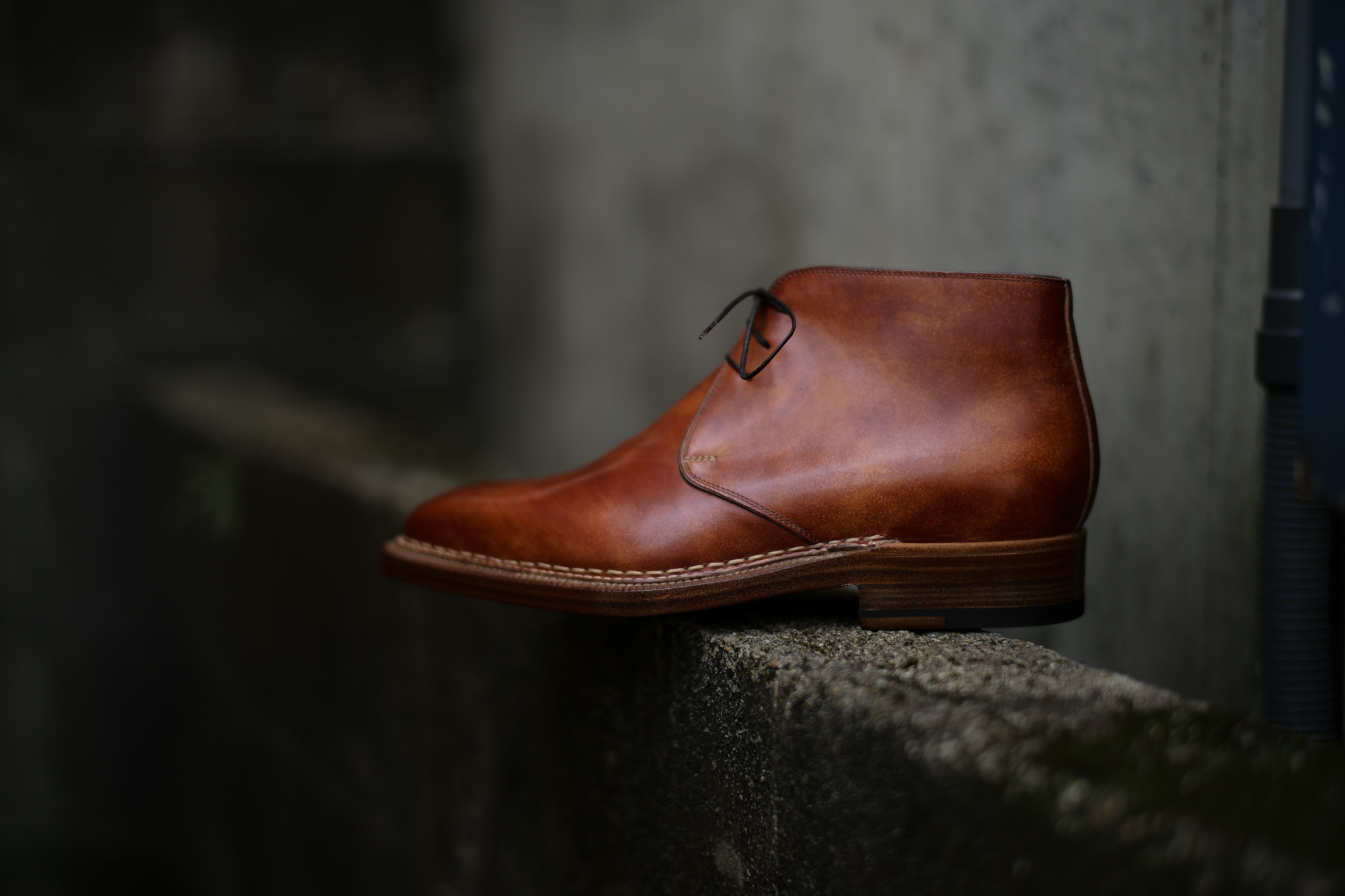 ENZO BONAFE (エンツォボナフェ) ART.3722 Chukka boots チャッカブーツ Bonaudo Museum Calf Leather ボナウド社 ミュージアムカーフレザー ノルベジェーゼ製法 レザーソール チャッカブーツ DEEP BLUE(ディープブルー) made in Italy(イタリア製) 2018 春夏 enzobonafe 愛知 名古屋 Alto e Diritto アルト エ デリット エンツォボナフェ