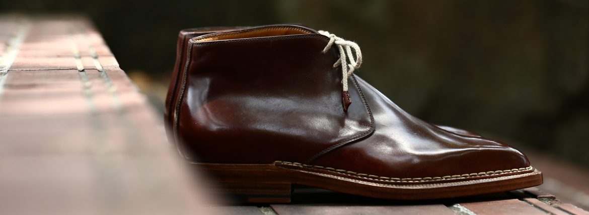 ENZO BONAFE (エンツォボナフェ) ART.3722 Chukka boots チャッカブーツ Horween Shell Cordovan Leather ホーウィン社 シェルコードバンレザー 【ノルベジェーゼ製法】 チャッカブーツ コードバンブーツ 【No.4】 made in italy (イタリア製) 2017 秋冬新作 愛知 名古屋 ZODIAC ゾディアック エンツォボナフェ コードバン チャッカ enzobonafe コードヴァン