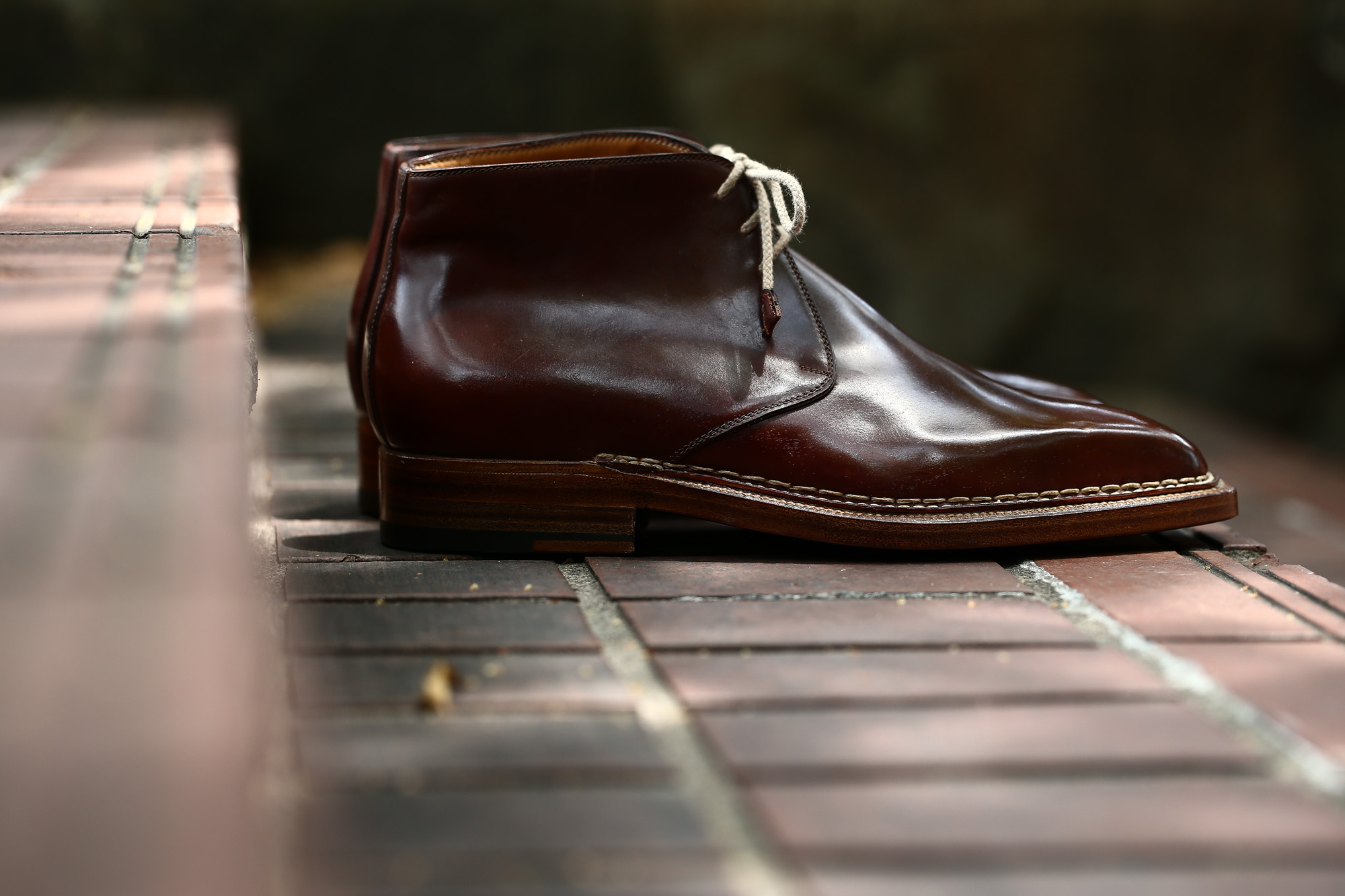 ENZO BONAFE (エンツォボナフェ) ART.3722 Chukka boots チャッカブーツ Horween Shell Cordovan Leather ホーウィン社 シェルコードバンレザー 【ノルベジェーゼ製法】 チャッカブーツ コードバンブーツ 【No.4】  made in italy (イタリア製) 2017 秋冬新作 愛知 名古屋 Alto e Diritto アルト エ デリット エンツォボナフェ コードバン チャッカ enzobonafe コードヴァン