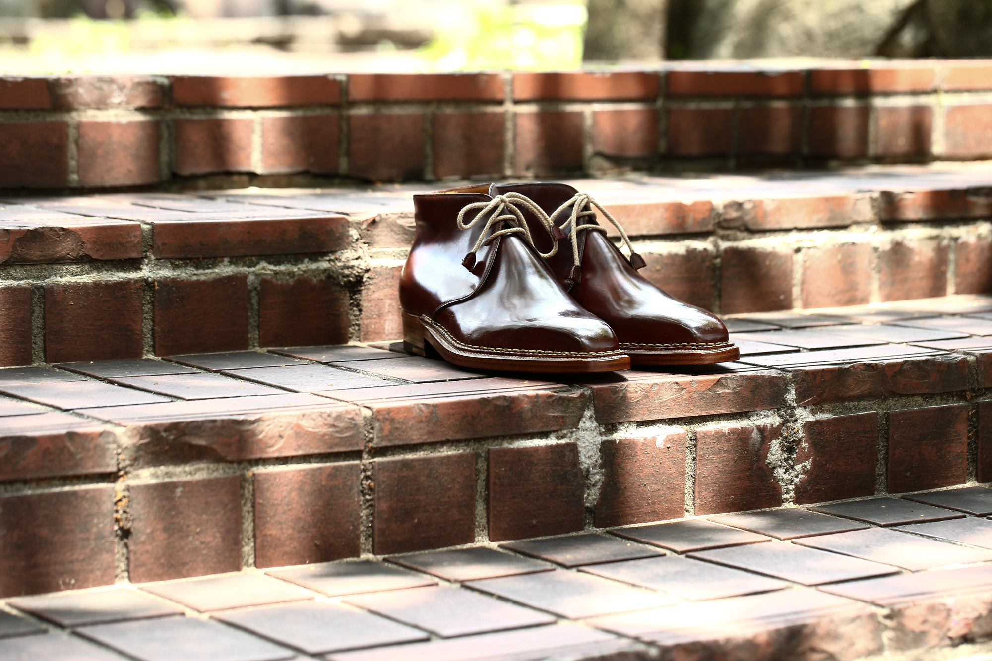 ENZO BONAFE (エンツォボナフェ) ART.3722 Chukka boots チャッカブーツ Horween Shell Cordovan Leather ホーウィン社 シェルコードバンレザー 【ノルベジェーゼ製法】 チャッカブーツ コードバンブーツ 【No.4】  made in italy (イタリア製) 2017 秋冬新作 愛知 名古屋 Alto e Diritto アルト エ デリット エンツォボナフェ コードバン チャッカ enzobonafe コードヴァン