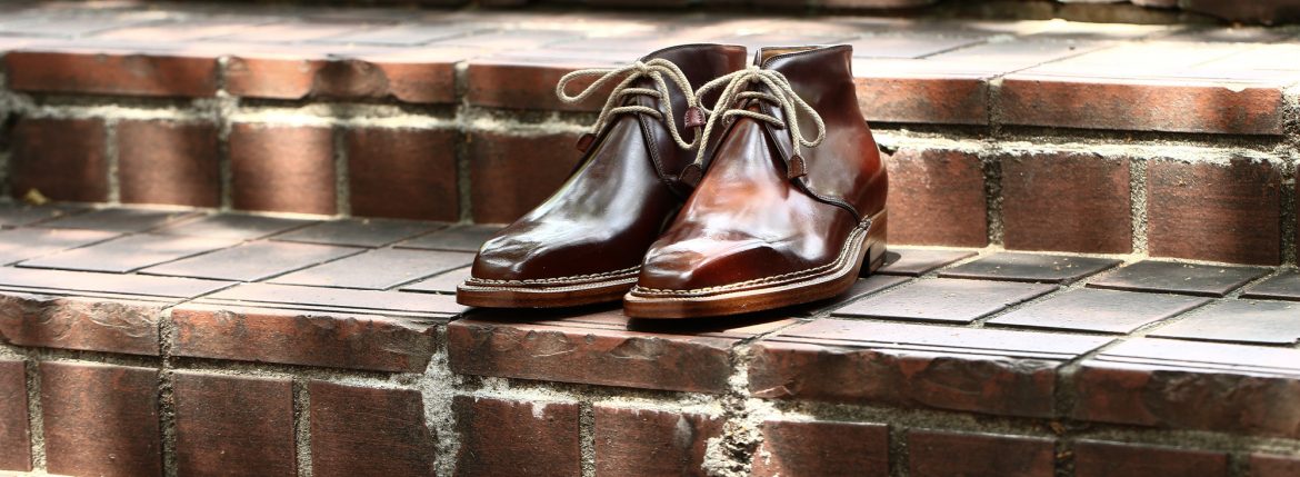 ENZO BONAFE (エンツォボナフェ) ART.3722 Chukka boots チャッカブーツ Horween Shell Cordovan Leather ホーウィン社 シェルコードバンレザー 【ノルベジェーゼ製法】 チャッカブーツ コードバンブーツ 【No.4】 made in italy (イタリア製) 2017 秋冬新作 愛知 名古屋 ZODIAC ゾディアック エンツォボナフェ コードバン チャッカ enzobonafe コードヴァン