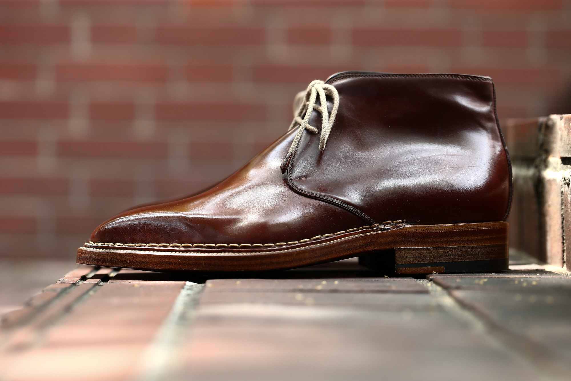 ENZO BONAFE (エンツォボナフェ) ART.3722 Chukka boots チャッカブーツ Horween Shell Cordovan Leather ホーウィン社 シェルコードバンレザー 【ノルベジェーゼ製法】 チャッカブーツ コードバンブーツ 【No.4】  made in italy (イタリア製) 2017 秋冬新作 愛知 名古屋 Alto e Diritto アルト エ デリット エンツォボナフェ コードバン チャッカ enzobonafe コードヴァン