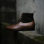 ENZO BONAFE(エンツォボナフェ) 【ART.3922】 Bonaudo Museum Calf Leather ボナウド社ミュージアムカーフレザー SUPERBUCK NERO 2tone レザーブーツ PEWPER(グレー)×NERO(ネロ) made in italy(イタリア製) 2018 春夏のイメージ