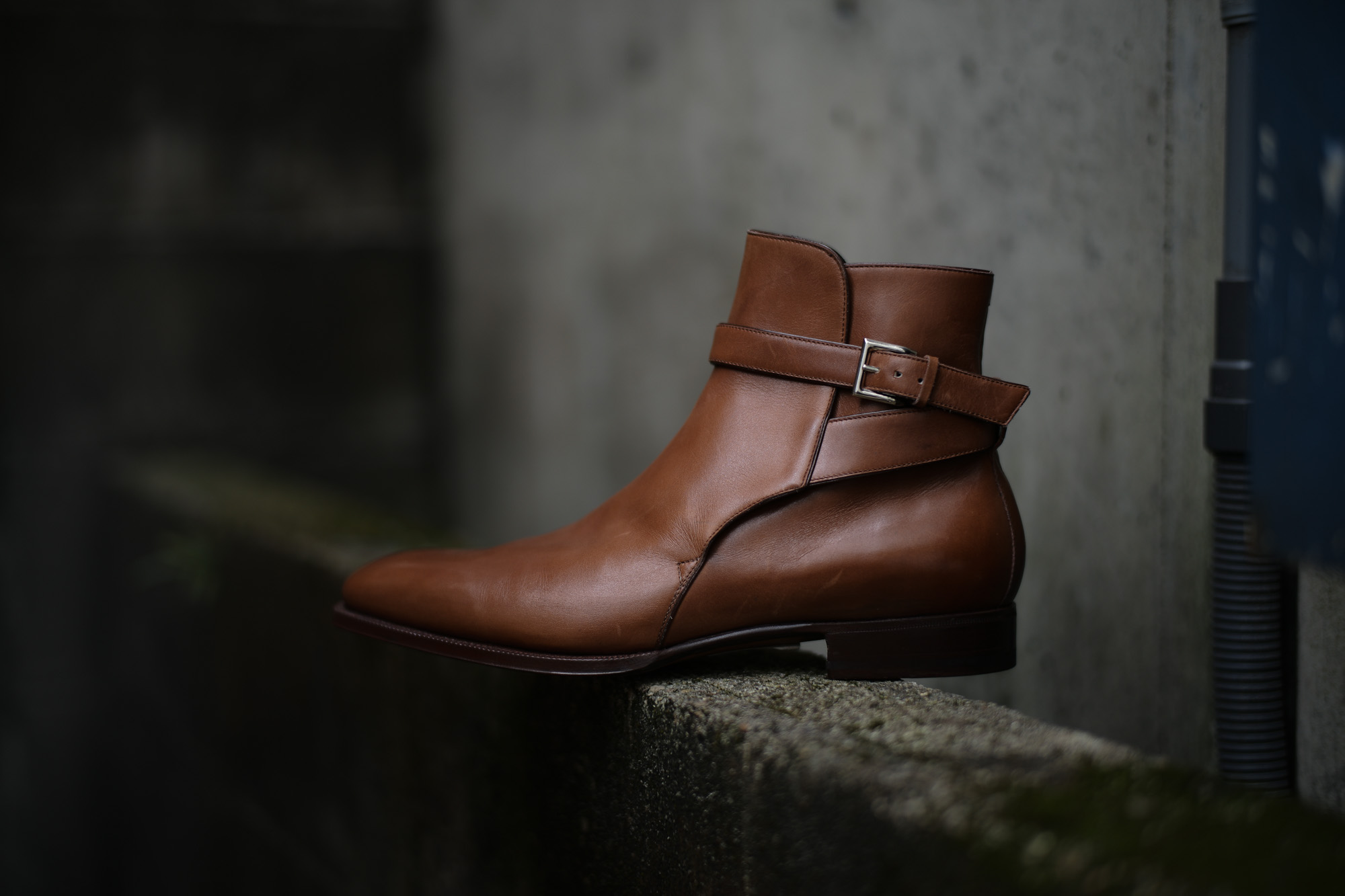 ENZO BONAFE(エンツォボナフェ) 【EB-13】 Jodhpur Boots ジョッパーブーツ Bonaudo Museum Calf Leather　ボナウド社ミュージアムカーフレザー ノルベジェーゼ製法 レザーブーツ NEW GOLD(ニューゴールド) made in italy(イタリア製) 2017 秋冬　愛知 名古屋 Alto e Diritto アルト エ デリット エンツォボナフェ enzobonafe チャッカブーツ