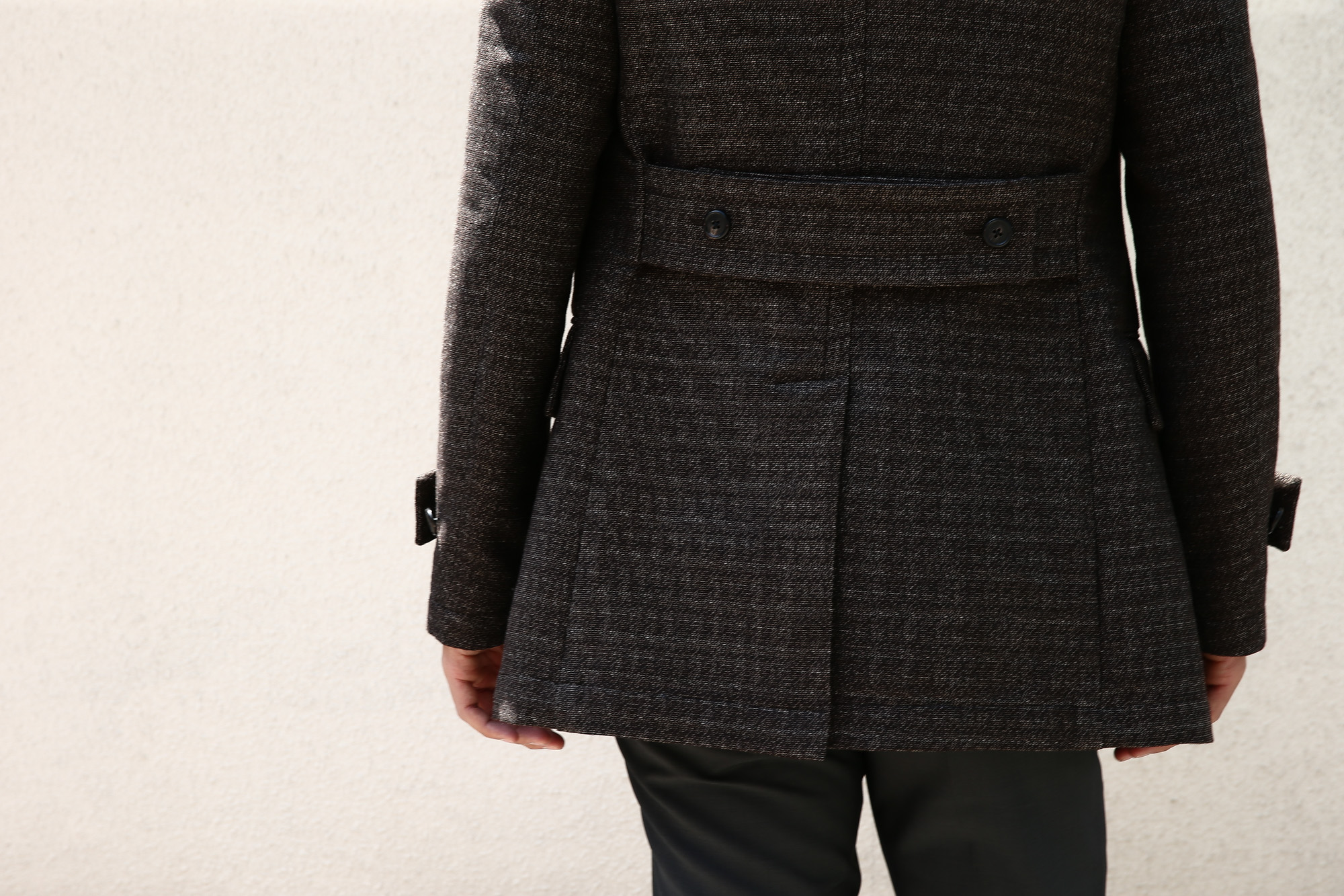 【GABRIELE PASINI / ガブリエレ パジーニ】 Pea coat ピーコート ウール オーバーコート ミドル丈 ダブルコート BROWN (ブラウン・438) Made in italy (イタリア製) 2017 秋冬 gabrielepasini ガブリエレパジーニ ジャケット スーツ コート Pコート 愛知 名古屋 Alto e Diritto アルト エ デリット