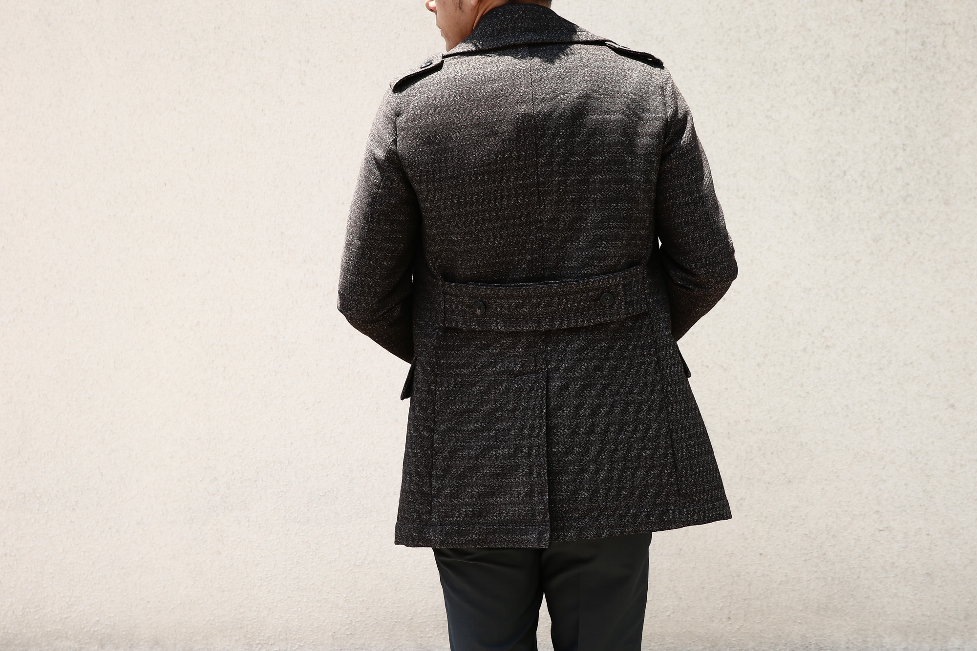 【GABRIELE PASINI / ガブリエレ パジーニ】 Pea coat ピーコート ウール オーバーコート ミドル丈 ダブルコート BROWN (ブラウン・438) Made in italy (イタリア製) 2017 秋冬 gabrielepasini ガブリエレパジーニ ジャケット スーツ コート Pコート 愛知 名古屋 Alto e Diritto アルト エ デリット