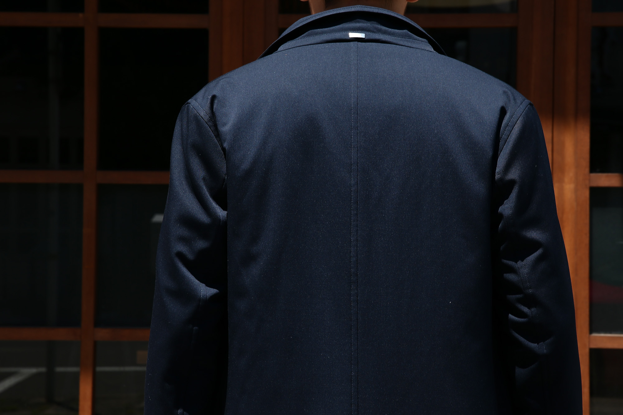 【HERNO / ヘルノ】 CA0057U Chester coat チェスターコート LoroPiana ロロピアーナ STORM SYSTEM WOOL HERNO TECH 中綿入り ウール チェスターコート NAVY (ネイビー・9290) Made in italy (イタリア製) 2017 秋冬　のコーディネートスタイル。愛知 名古屋 Alto e Diritto アルト エ デリット herno ヘルノ ダウンコート ビジネススタイル