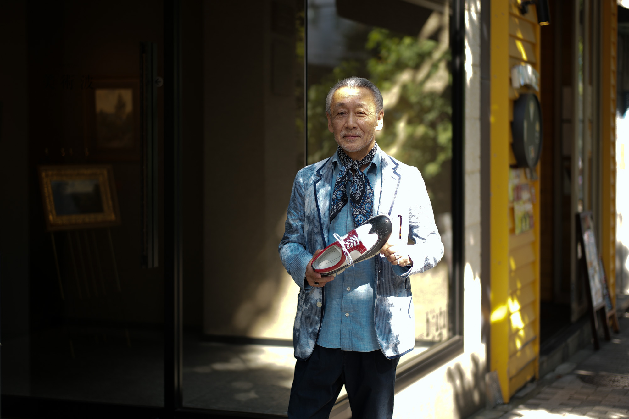 HIROSHI TSUBOUCHI(ヒロシ ツボウチ) HTO-AD05 Wing tip Sneakers Calf Leather カーフレザー ウィングチップ スニーカー TRICOLOR(トリコロール) MADE IN JAPAN(日本製) 2017秋冬 hiroshitsubouchi ヒロシツボウチ 木梨則武 ノリさん C.ロナウド クリスティアーノロナウド トリコカラー とんねるずのみなさんのおかげでした