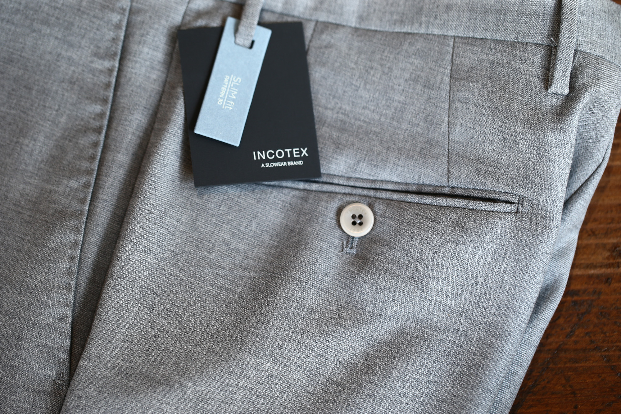 INCOTEX (インコテックス) N35 SLIM FIT (1NT035) スリムフィット S110’S HIGH COMFORT BATAVIA ストレッチ サージウール スラックス GRAY (グレー・902) 2017 秋冬新作 incotex インコテックス グレスラ 愛知　名古屋 Alto e Diritto アルト エ デリット