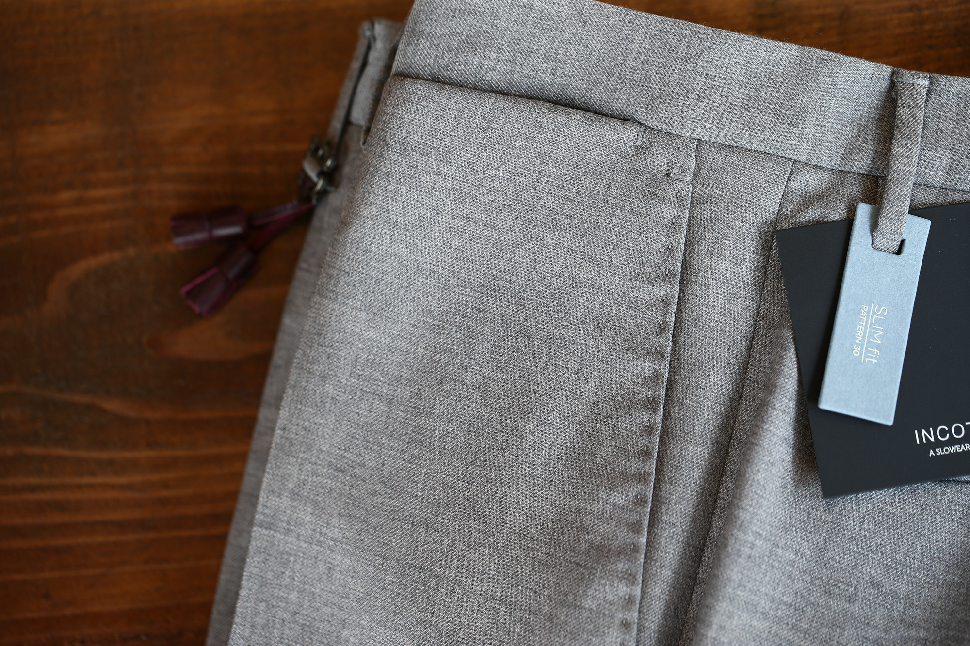 INCOTEX (インコテックス) N35 SLIM FIT (1NT035) スリムフィット S110’S HIGH COMFORT BATAVIA ストレッチ サージウール スラックス GRAY (グレー・902) 2017 秋冬新作 incotex インコテックス グレスラ 愛知　名古屋 Alto e Diritto アルト エ デリット