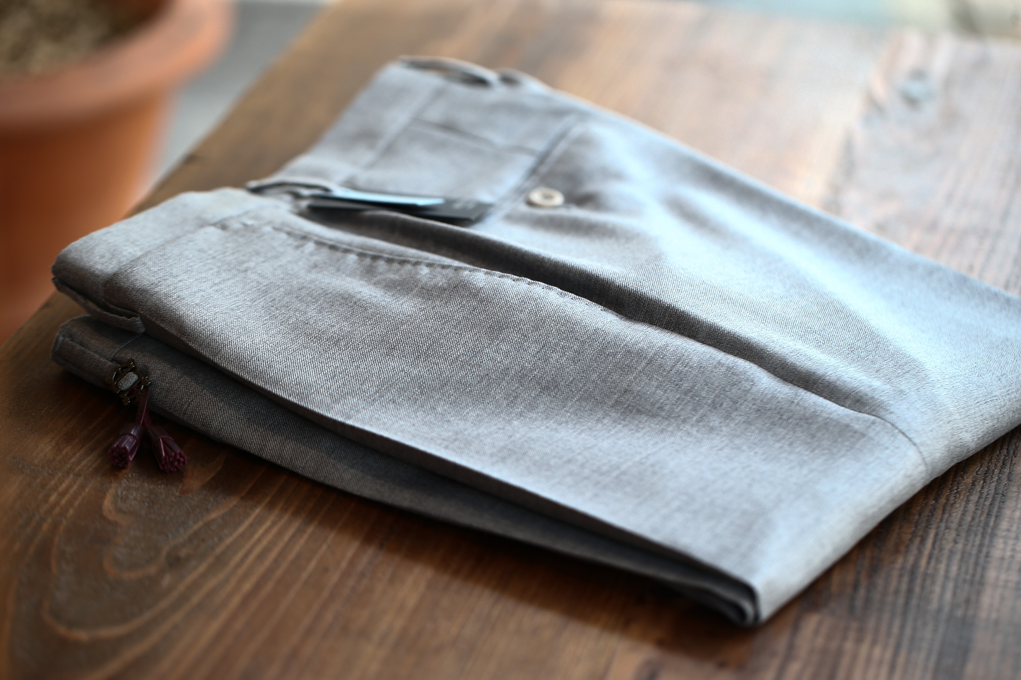 INCOTEX (インコテックス) N35 SLIM FIT (1NT035) スリムフィット S110’S HIGH COMFORT BATAVIA ストレッチ サージウール スラックス GRAY (グレー・902) 2017 秋冬新作 incotex インコテックス グレスラ 愛知　名古屋 Alto e Diritto アルト エ デリット