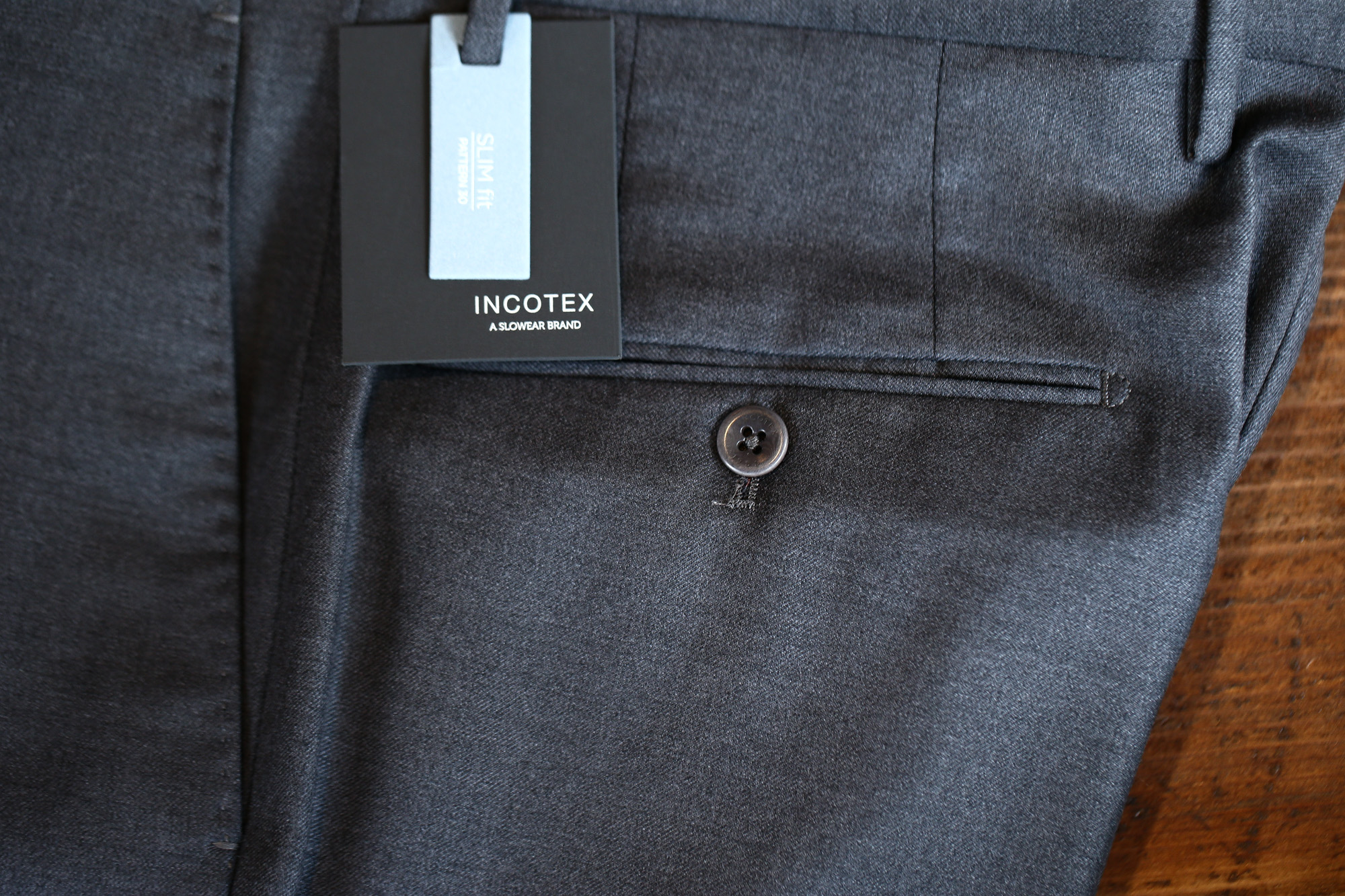 INCOTEX (インコテックス) N35 SLIM FIT (1NT035) スリムフィット S110’S HIGH COMFORT BATAVIA ストレッチ サージウール スラックス MEDIUM GRAY (ミディアムグレー・910) 2017 秋冬新作 incotex インコテックス グレスラ 愛知　名古屋 Alto e Diritto アルト エ デリット