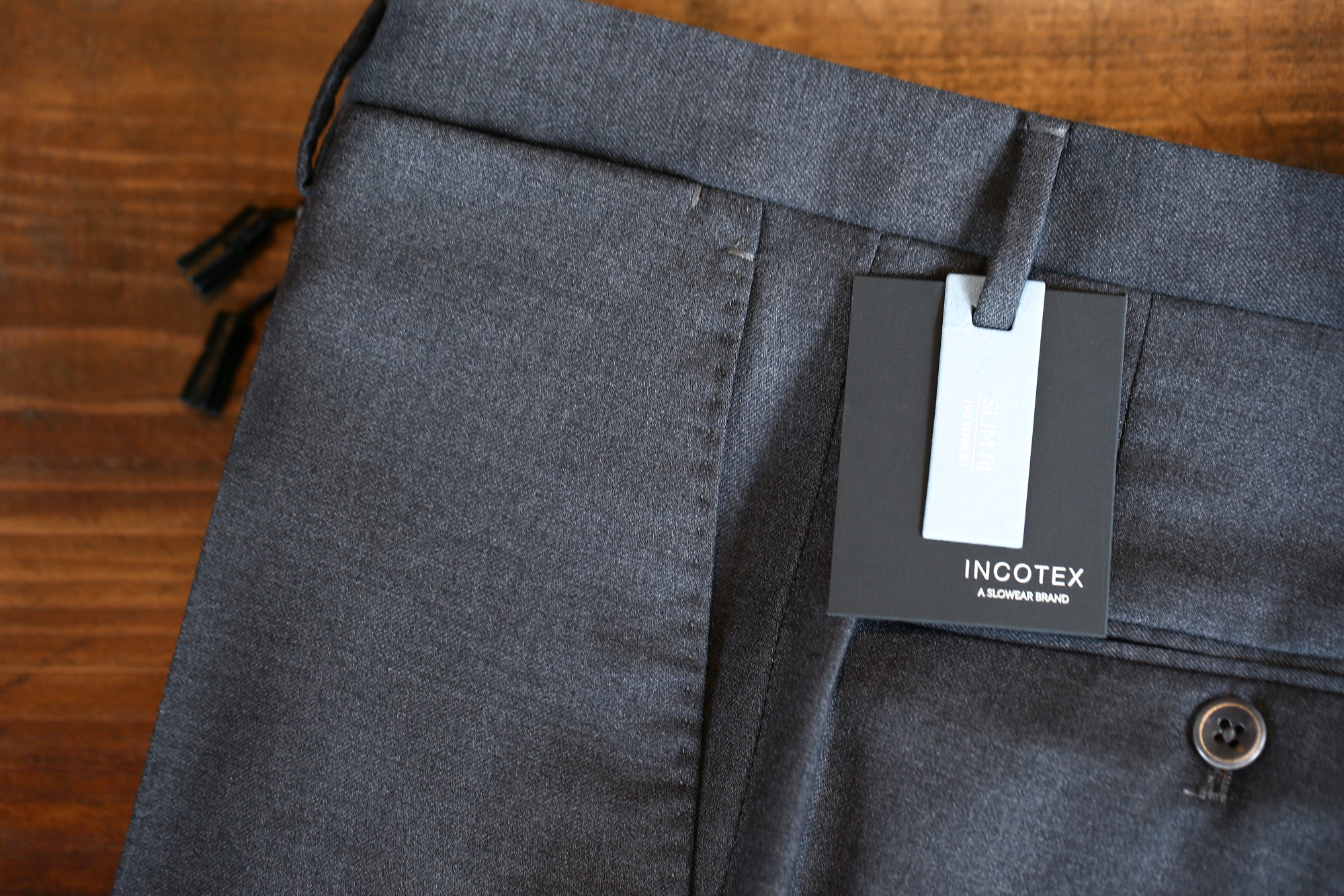 INCOTEX (インコテックス) N35 SLIM FIT (1NT035) スリムフィット S110’S HIGH COMFORT BATAVIA ストレッチ サージウール スラックス MEDIUM GRAY (ミディアムグレー・910) 2017 秋冬新作 incotex インコテックス グレスラ 愛知　名古屋 Alto e Diritto アルト エ デリット