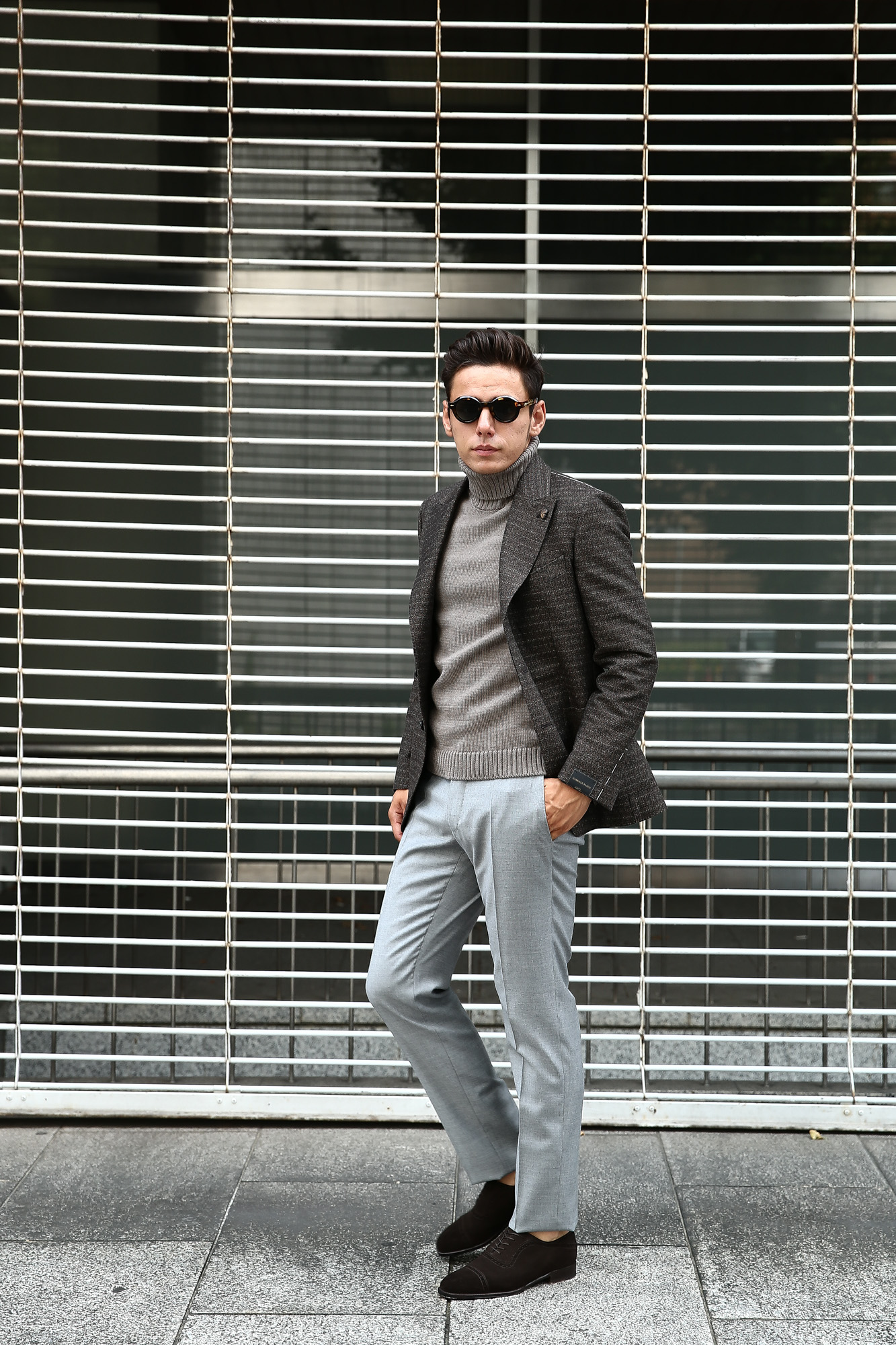 【INCOTEX / インコテックス】 N35 SLIM FIT (1NT035) スリムフィットS110’S HIGH COMFORT BATAVIA ストレッチ サージウール スラックス GRAY (グレー・902) 2017 秋冬新作 incotex インコテックス グレスラ 愛知　名古屋 Alto e Diritto アルト エ デリット