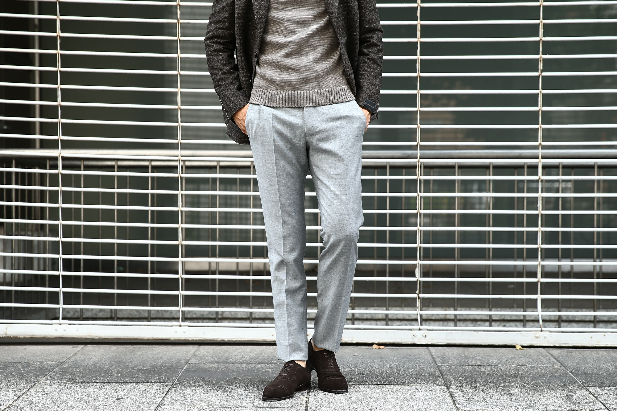 【INCOTEX / インコテックス】 N35 SLIM FIT (1NT035) スリムフィットS110’S HIGH COMFORT BATAVIA ストレッチ サージウール スラックス GRAY (グレー・902) 2017 秋冬新作 incotex インコテックス グレスラ 愛知　名古屋 Alto e Diritto アルト エ デリット