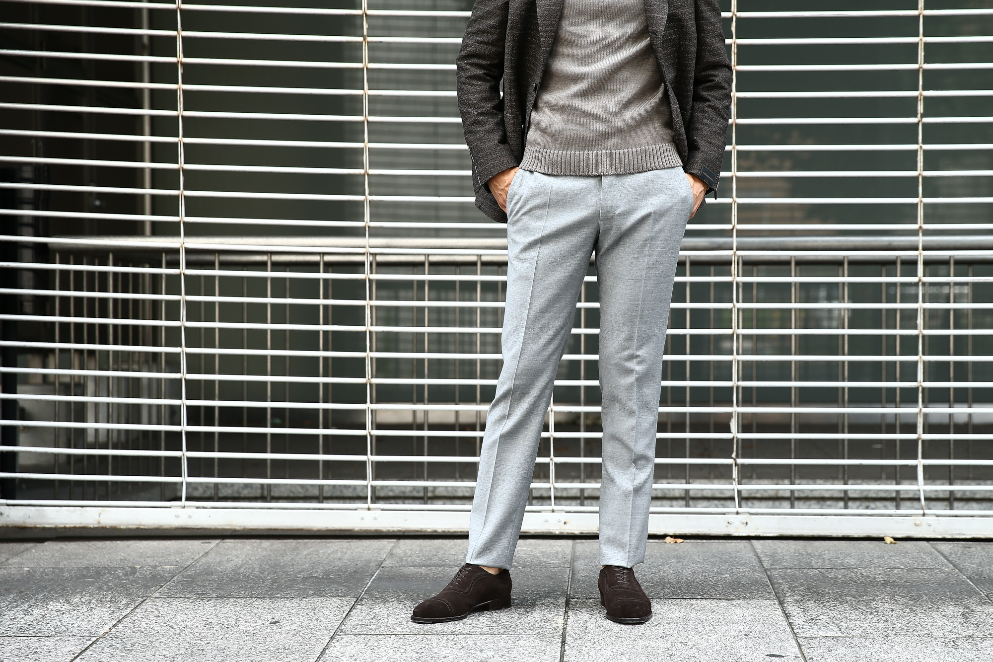 【INCOTEX / インコテックス】 N35 SLIM FIT (1NT035) スリムフィットS110’S HIGH COMFORT BATAVIA ストレッチ サージウール スラックス GRAY (グレー・902) 2017 秋冬新作 incotex インコテックス グレスラ 愛知　名古屋 Alto e Diritto アルト エ デリット