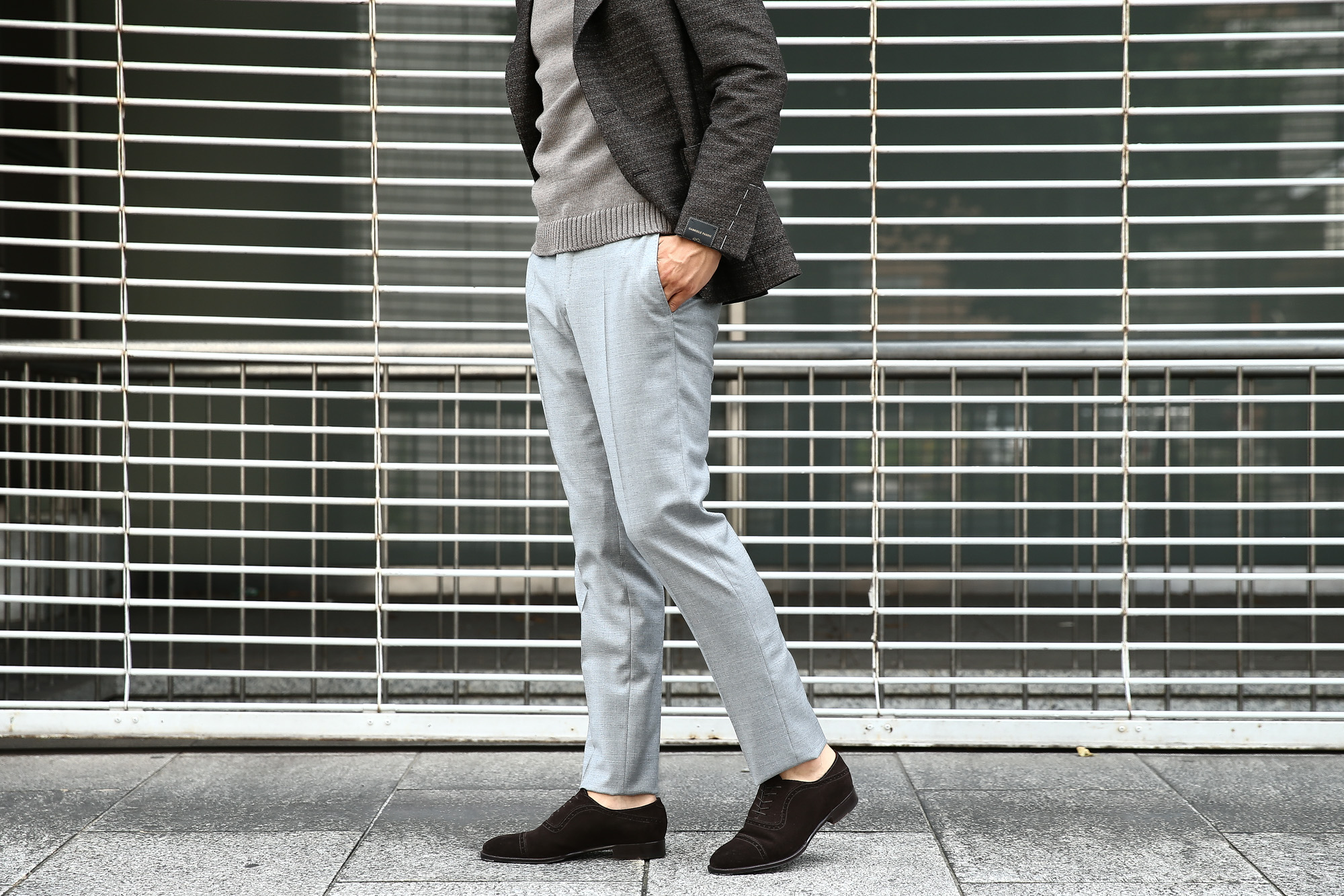 【INCOTEX / インコテックス】 N35 SLIM FIT (1NT035) スリムフィットS110’S HIGH COMFORT BATAVIA ストレッチ サージウール スラックス GRAY (グレー・902) 2017 秋冬新作 incotex インコテックス グレスラ 愛知　名古屋 Alto e Diritto アルト エ デリット