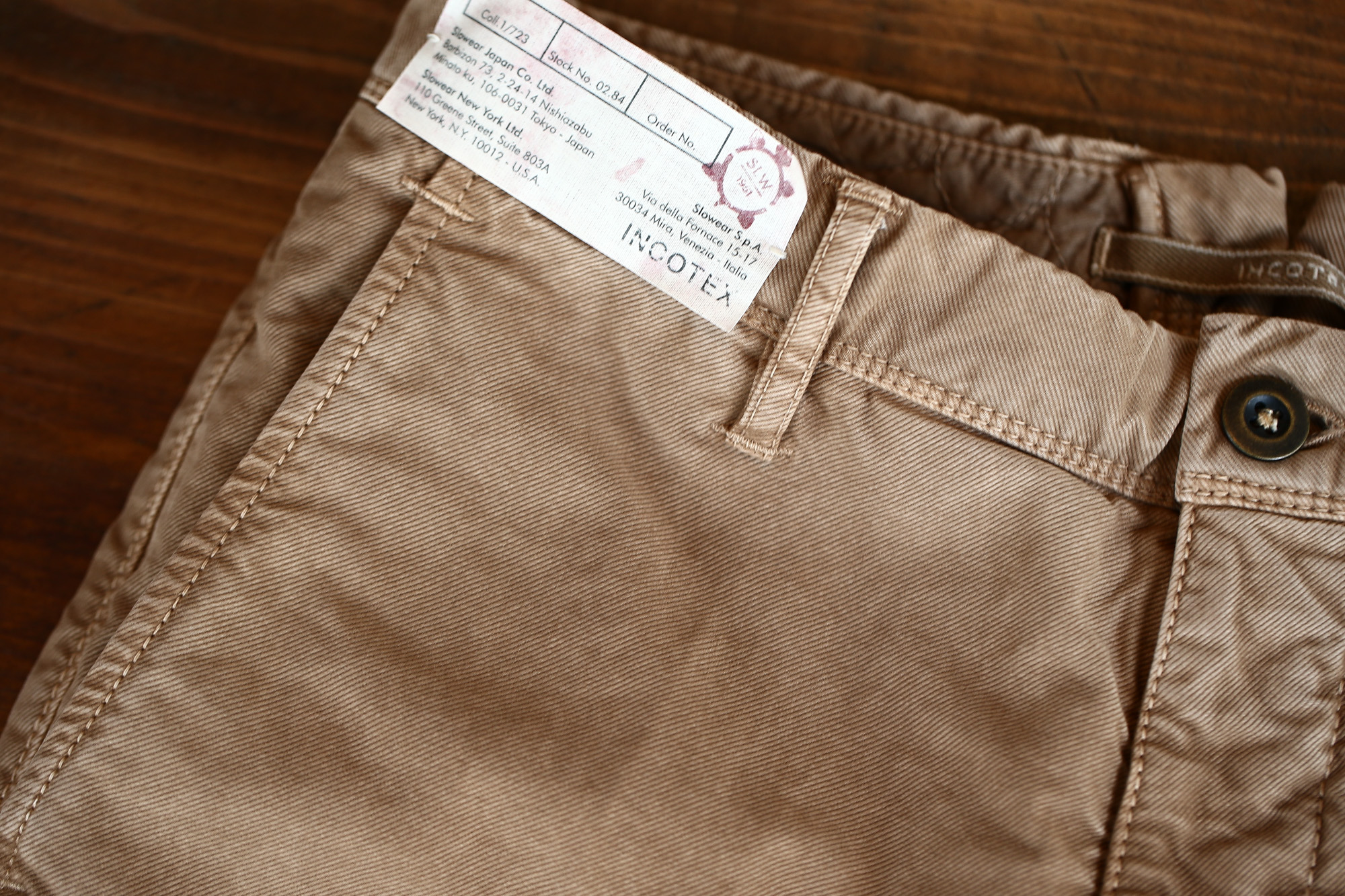 INCOTEX SLACKS（インコテックススラックス）1ST603 SLIM FIT スリムフィット TRICOCHINO STRETCH ガーメントダイ  ストレッチ コットントラウザー チノパンツ BEIGE (ベージュ・523) 2017 秋冬新作 incotex インコテックス グレスラ 愛知　名古屋 Alto e Diritto アルト エ デリット