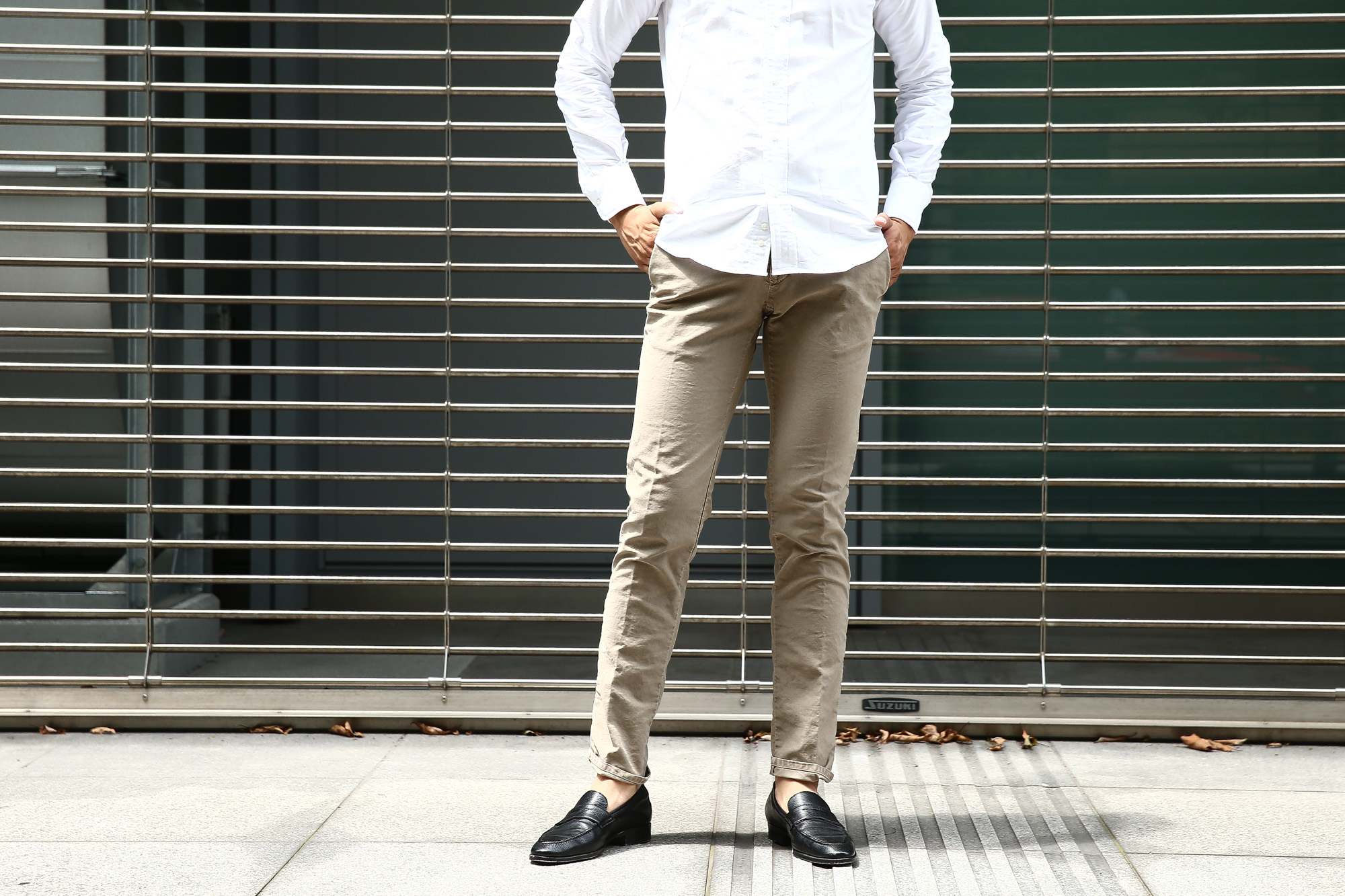 【INCOTEX SLACKS / インコテックススラックス】1ST603 SLIM FIT スリムフィット TRICOCHINO STRETCH ガーメントダイ  ストレッチ コットントラウザー チノパンツ GREGE (グレージュ・421) 2017 秋冬新作 incotex インコテックス グレスラ 愛知　名古屋 Alto e Diritto アルト エ デリット