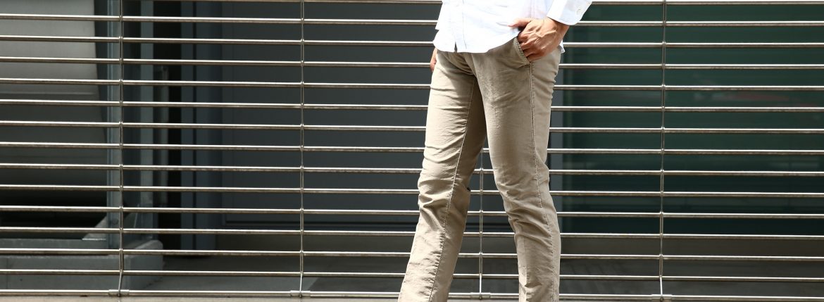 【INCOTEX SLACKS / インコテックススラックス】1ST603 SLIM FIT スリムフィット TRICOCHINO STRETCH ガーメントダイ ストレッチ コットントラウザー チノパンツ GREGE (グレージュ・421) 2017 秋冬新作 incotex インコテックス グレスラ 愛知　名古屋 ZODIAC ゾディアック