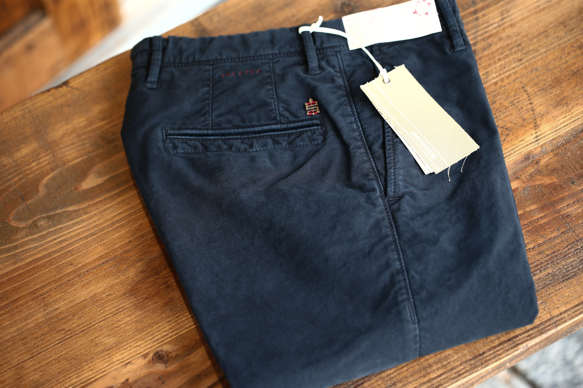 INCOTEX SLACKS（インコテックススラックス）1ST603 SLIM FIT スリムフィット TRICOCHINO STRETCH ガーメントダイ  ストレッチ コットントラウザー チノパンツ NAVY (ネイビー・825) 2017 秋冬新作 incotex インコテックス グレスラ 愛知　名古屋 Alto e Diritto アルト エ デリット