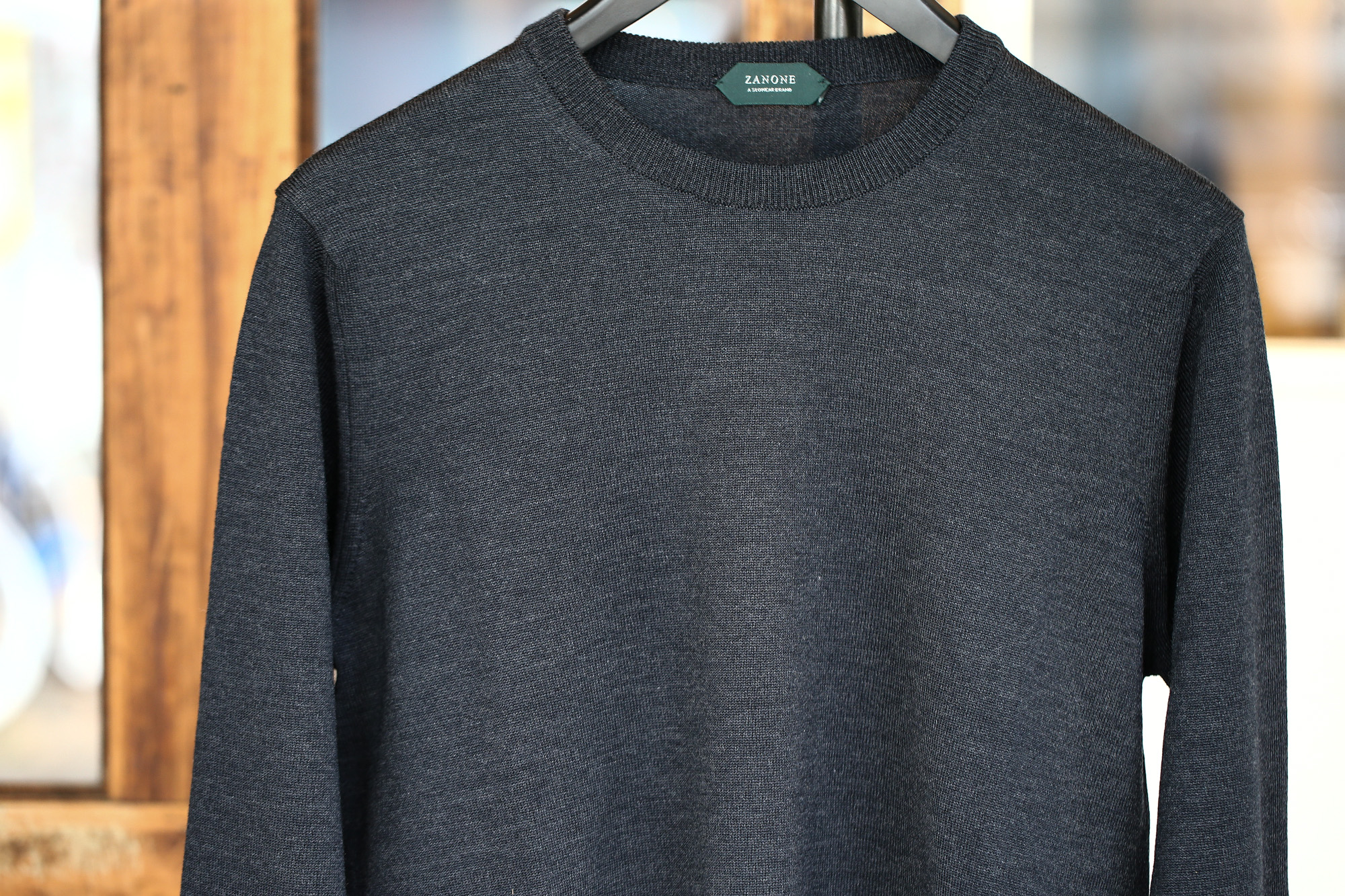 ZANONE (ザノーネ) Crew Neck Sweater (クルーネックセーター) VIRGIN WOOL 100% ヴァージンウール100% ハイゲージウールニットセーター