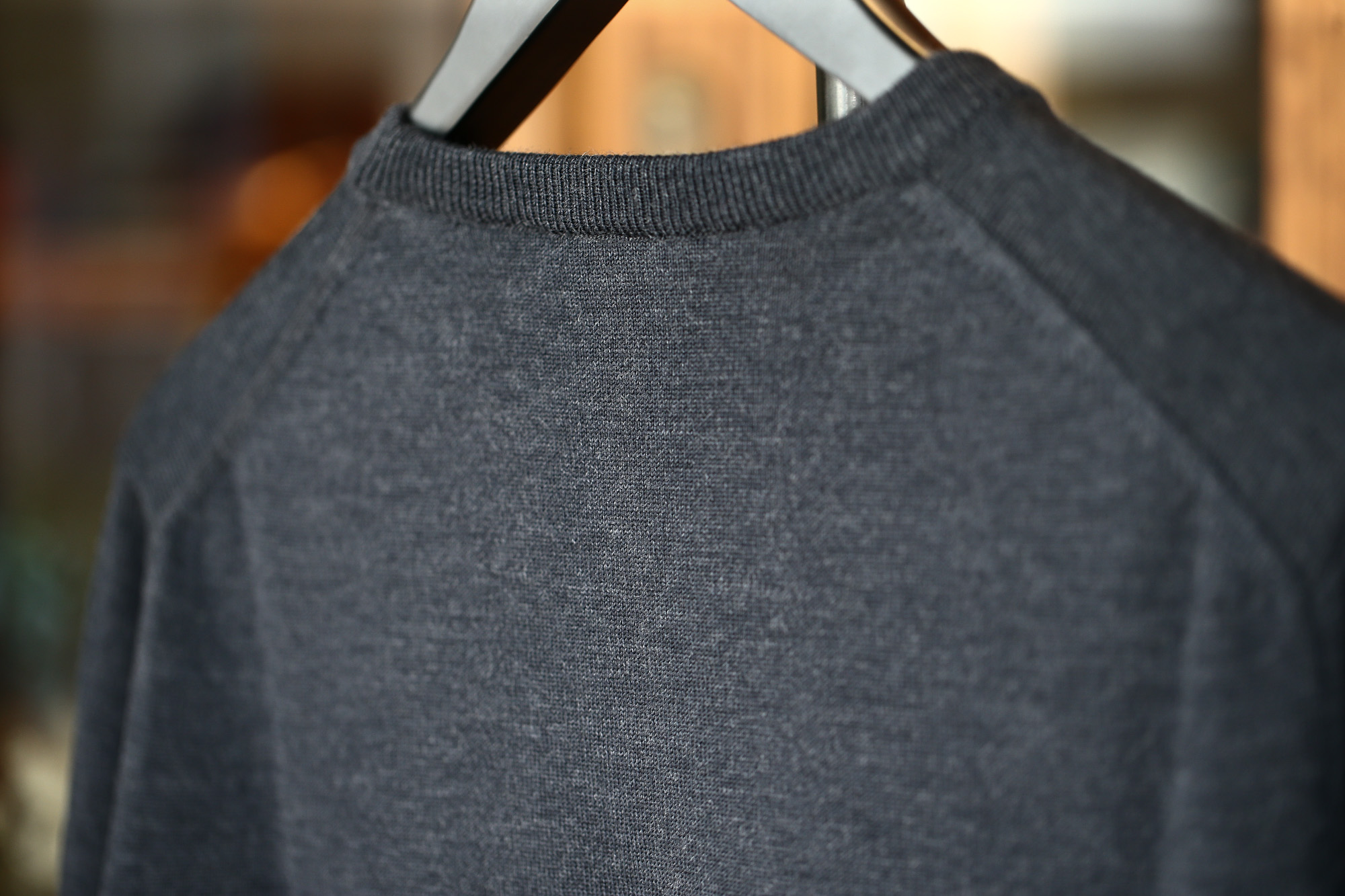 ZANONE (ザノーネ) Crew Neck Sweater (クルーネックセーター) VIRGIN WOOL 100% ヴァージンウール100% ハイゲージウールニットセーター CHARCOAL (チャコール・Z0006) made in italy (イタリア製) 2017 秋冬新作 zanone ザノーネ タートルネック 愛知 名古屋 Alto e Diritto アルト エ デリット タートル