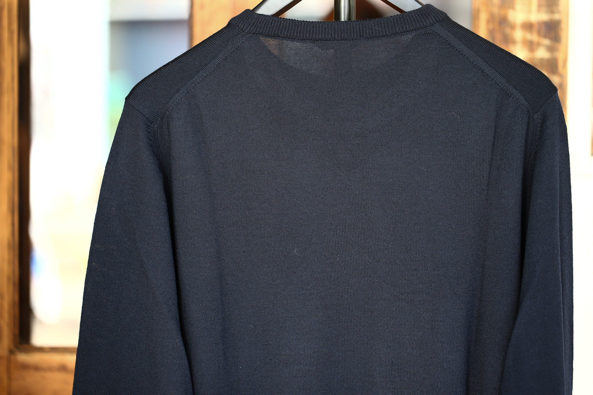 ZANONE (ザノーネ) Crew Neck Sweater (クルーネックセーター) VIRGIN WOOL 100% ヴァージンウール100% ハイゲージウールニットセーター NAVY (ネイビー・Z1375) made in italy (イタリア製) 2017 秋冬新作 zanone ザノーネ タートルネック 愛知 名古屋 Alto e Diritto アルト エ デリット タートル