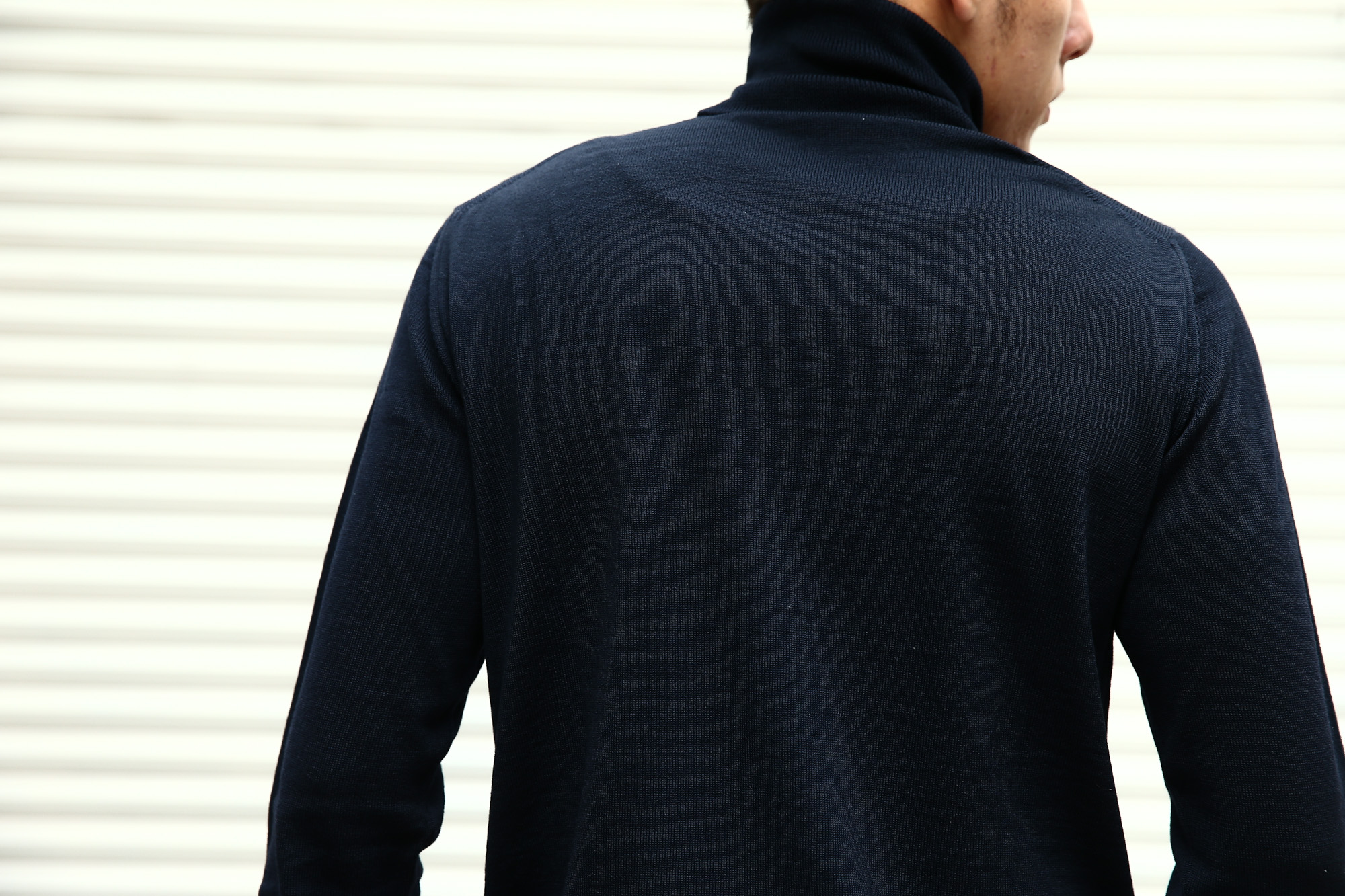 【ZANONE / ザノーネ】 Turtle Neck Sweater タートルネックセーター VIRGIN WOOL 100% ヴァージンウール100% ハイゲージウールニットセーター NAVY (ネイビー・Z1375) made in italy (イタリア製) 2017 秋冬新作 made in italy (イタリア製) 2017 秋冬新作 zanone ザノーネ タートルネック 愛知 名古屋 Alto e Diritto アルト エ デリット タートル