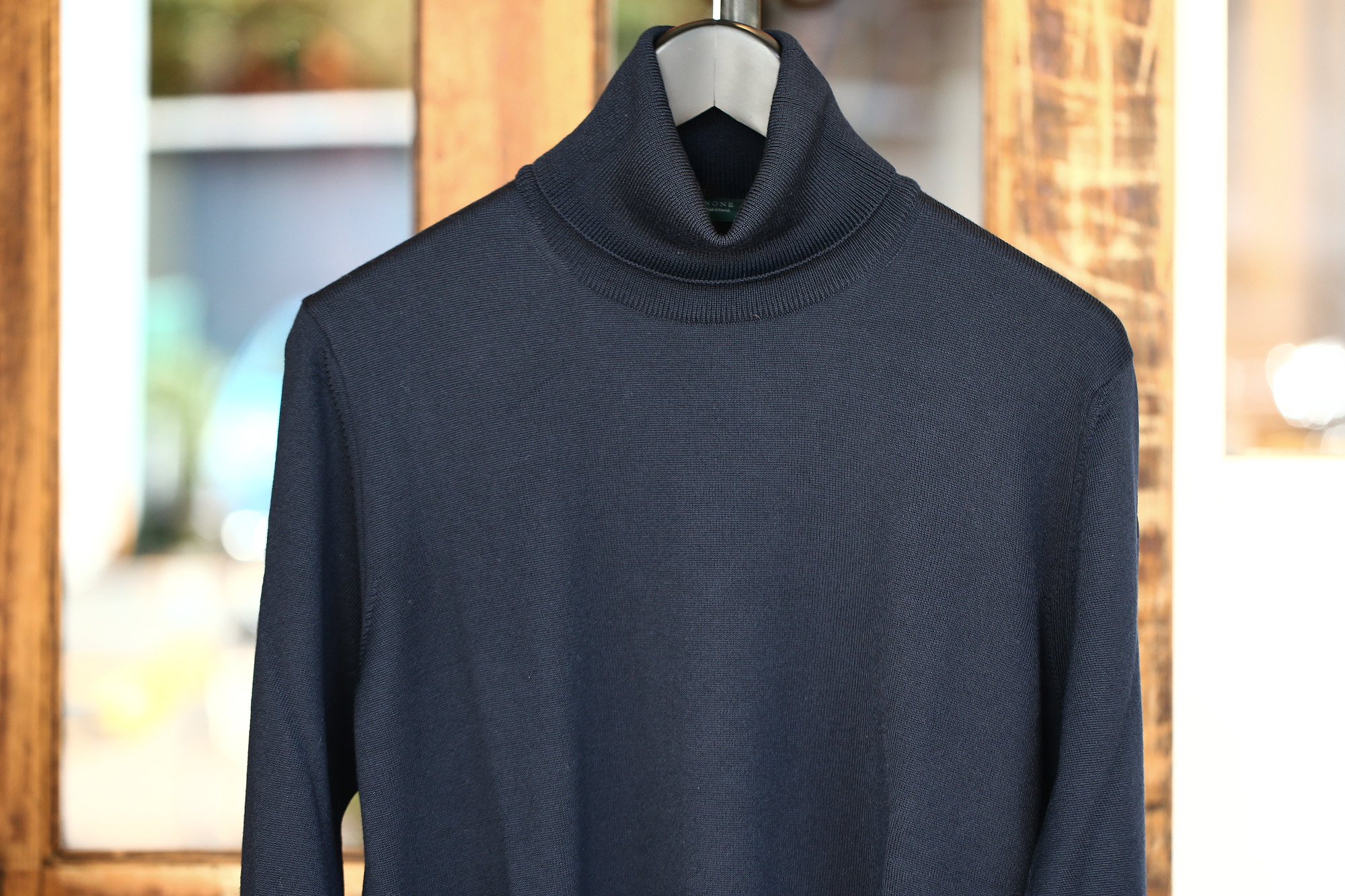 ZANONE (ザノーネ) Turtle Neck Sweater タートルネックセーター VIRGIN WOOL 100% ヴァージンウール100% ハイゲージウールニットセーター NAVY (ネイビー・Z1375) made in italy (イタリア製) 2017 秋冬新作 zanone ザノーネ タートルネック 愛知 名古屋 Alto e Diritto アルト エ デリット タートル