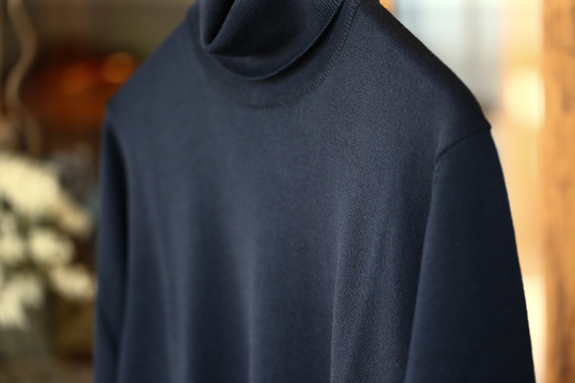 ZANONE (ザノーネ) Turtle Neck Sweater タートルネックセーター VIRGIN WOOL 100% ヴァージンウール100% ハイゲージウールニットセーター NAVY (ネイビー・Z1375) made in italy (イタリア製) 2017 秋冬新作 zanone ザノーネ タートルネック 愛知 名古屋 Alto e Diritto アルト エ デリット タートル