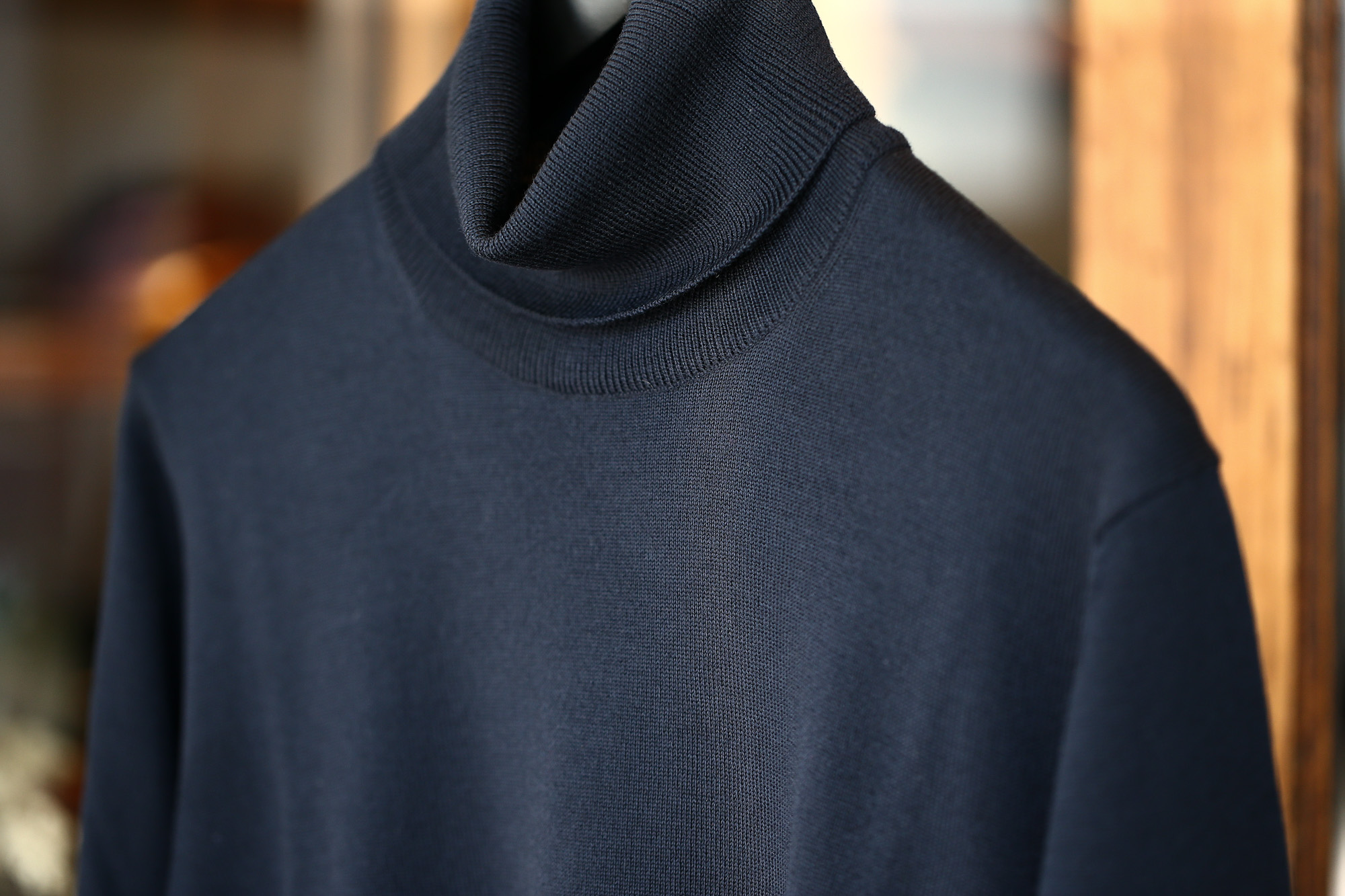 ZANONE (ザノーネ) Turtle Neck Sweater タートルネックセーター VIRGIN WOOL 100% ヴァージンウール100% ハイゲージウールニットセーター NAVY (ネイビー・Z1375) made in italy (イタリア製) 2017 秋冬新作 zanone ザノーネ タートルネック 愛知 名古屋 Alto e Diritto アルト エ デリット タートル