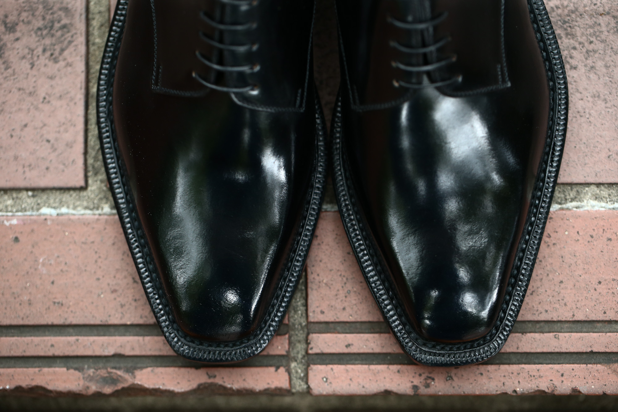 ENZO BONAFE(エンツォボナフェ) 【3720】Plane Toe Dress Shoes プレーントゥー Horween Shell Cordovan leather ホーウィンシェル コードバンレザー 【コードヴァン】ドレスシューズ NERO(ブラック) made in italy (イタリア製) 2017 秋冬新作 enzobonafe エンツォボナフェ 愛知 名古屋 Alto e Diritto アルト エ デリット 5.5,6,6.5,7,7.5,8,8.5,9,9.5