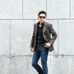 【GABRIELE PASINI // ガブリエレ パジーニ】 JETSET ジェットセット 3ボタン段返り メランジ ウール ツイード ジャケット BROWN (ブラウン・438) 2017 秋冬新作のイメージ