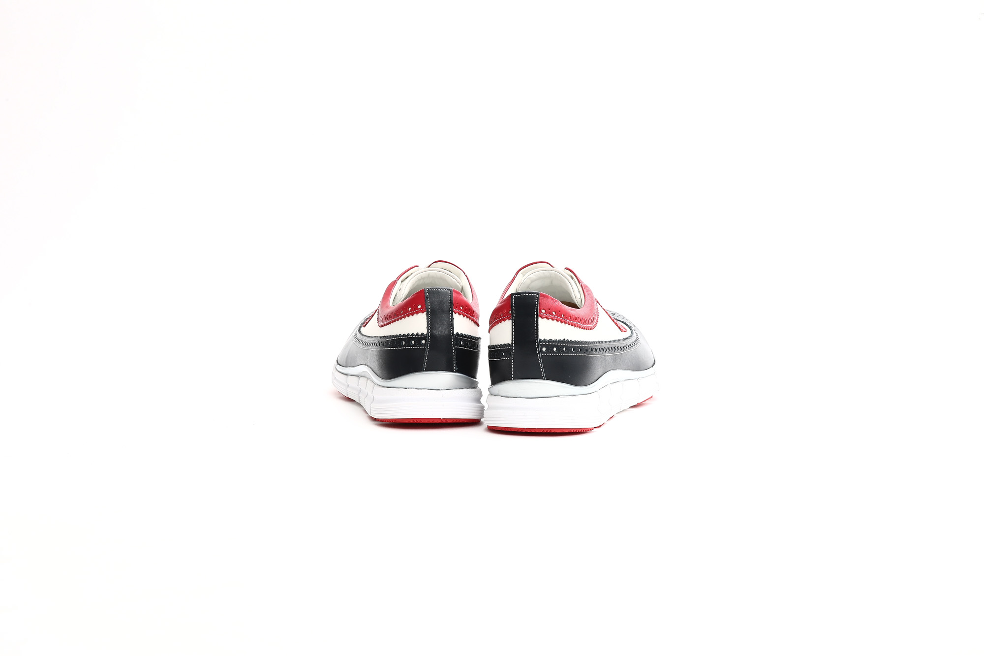 【HIROSHI TSUBOUCHI / ヒロシツボウチ】 HTO-AD05 Wingtip Sneakers トリコロールカラー Calf Leather カーフレザー ウィングチップ スニーカー NAVY / WHITE / RED (ネイビー / ホワイト / レッド・NV/WH/RE) Made in Japan (日本製) 2017 秋冬新作　hiroshitsubouchi ヒロシツボウチ 木梨則武 ノリさん C.ロナウド クリスティアーノロナウド トリコカラー とんねるずのみなさんのおかげでした トリコロール