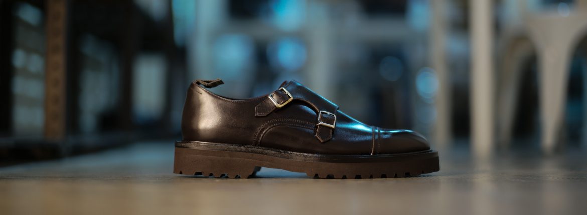 WH(ダブルエイチ) WH-0300 【干場スペシャル】 ANNONAY Vocalou Calf Leather アノネイ ボカルーカーフ Vibram Tank Sole ビブラム タンクソール ダブルモンクストラップシューズ BLACK(ブラック),BROWN(ブラウン) MADE IN JAPAN(日本製) 2018 春夏