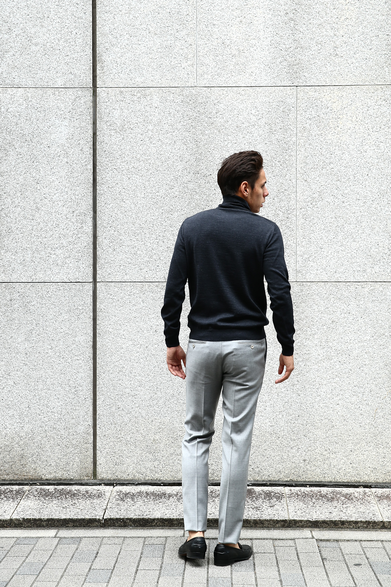 INCOTEX(インコテックス) N35 SLIM FIT (1NT035) スリムフィットS110’S HIGH COMFORT BATAVIA ストレッチ サージウール スラックス 【GRAY / グレー・902】 2017 秋冬新作 incotex インコテックス グレスラ 愛知　名古屋 Alto e Diritto アルト エ デリット