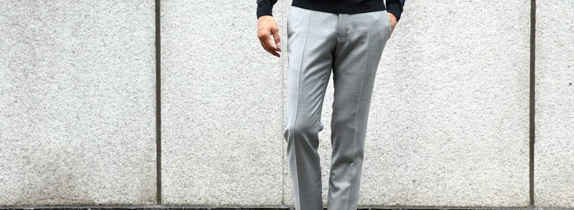 INCOTEX(インコテックス) N35 SLIM FIT (1NT035) スリムフィットS110’S HIGH COMFORT BATAVIA ストレッチ サージウール スラックス 【GRAY / グレー・902】 2017 秋冬新作 incotex インコテックス グレスラ 愛知　名古屋 ZODIAC ゾディアック