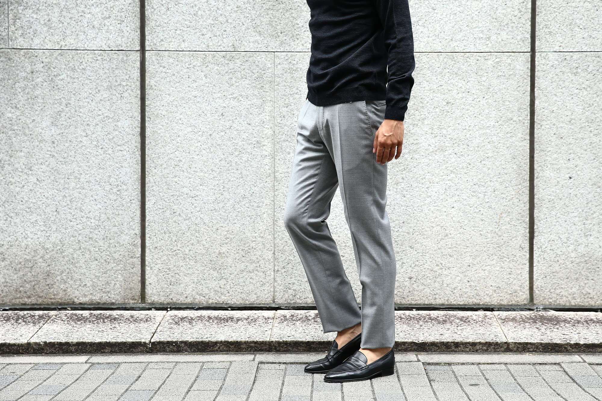 INCOTEX(インコテックス) N35 SLIM FIT (1NT035) スリムフィットS110’S HIGH COMFORT BATAVIA ストレッチ サージウール スラックス 【GRAY / グレー・902】 2017 秋冬新作 incotex インコテックス グレスラ 愛知　名古屋 Alto e Diritto アルト エ デリット