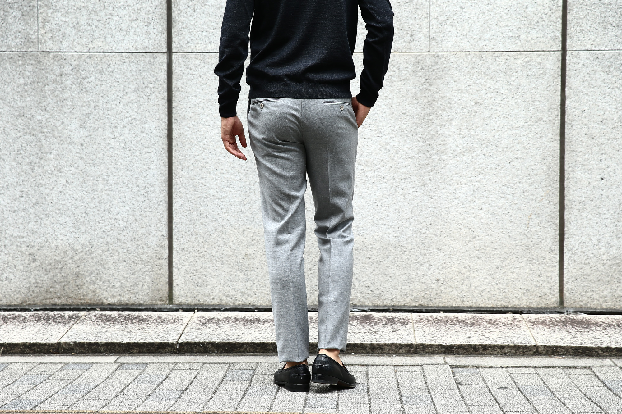 INCOTEX(インコテックス) N35 SLIM FIT (1NT035) スリムフィットS110’S HIGH COMFORT BATAVIA ストレッチ サージウール スラックス 【GRAY / グレー・902】 2017 秋冬新作 incotex インコテックス グレスラ 愛知　名古屋 Alto e Diritto アルト エ デリット