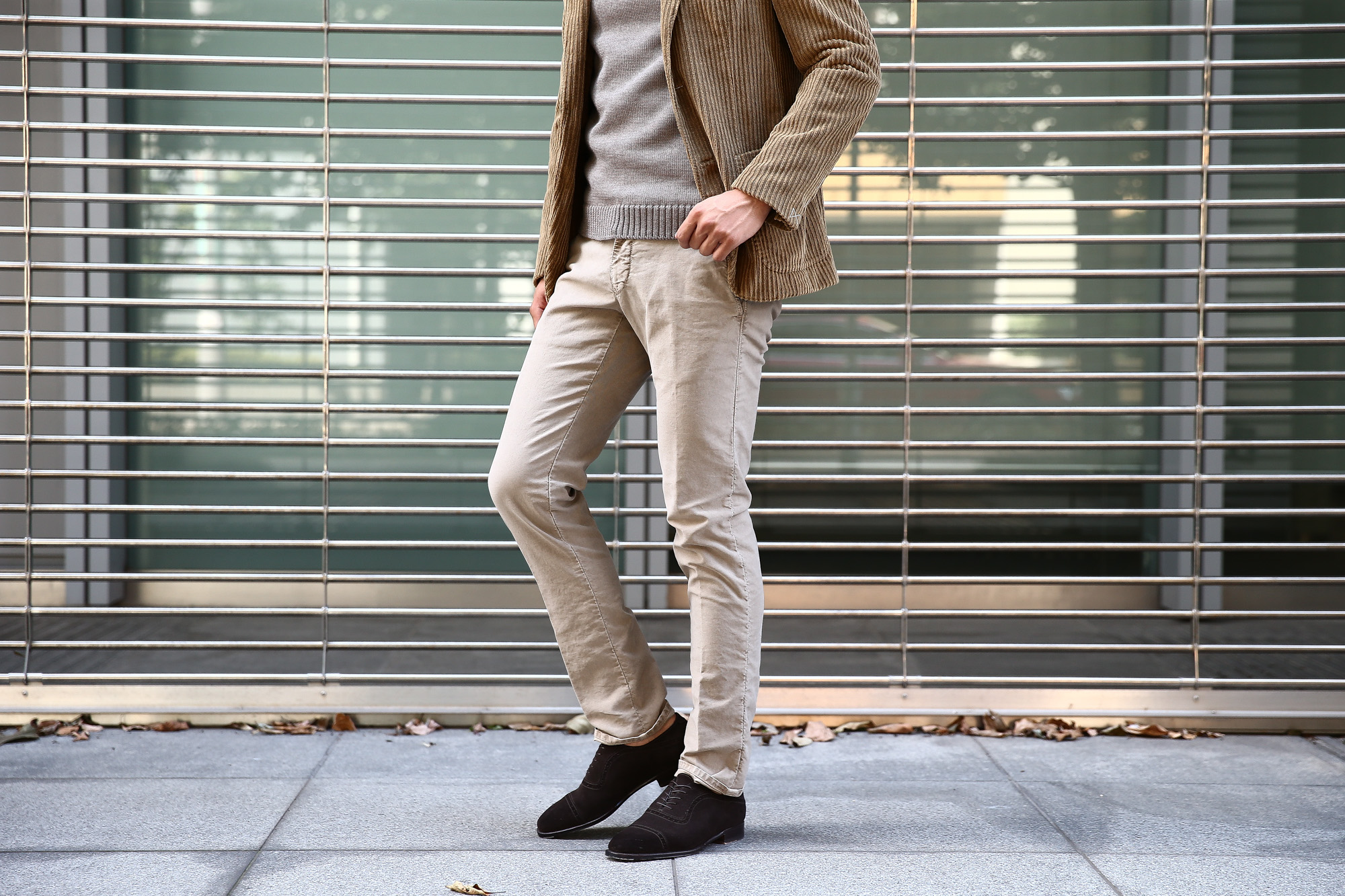 【INCOTEX SLACKS // インコテックススラックス】1ST603 SLIM FIT スリムフィット TRICOCHINO STRETCH ガーメントダイ  ストレッチ コットントラウザー チノパンツ 【GREGE / グレージュ・421】 2017 秋冬新作 incotex インコテックス グレスラ 愛知　名古屋 Alto e Diritto アルト エ デリット