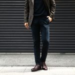 【INCOTEX SLACKS // インコテックススラックス】1ST603 SLIM FIT スリムフィット TRICOCHINO STRETCH ガーメントダイ ストレッチ コットントラウザー チノパンツ NAVY (ネイビー・825) 2017 秋冬新作のイメージ