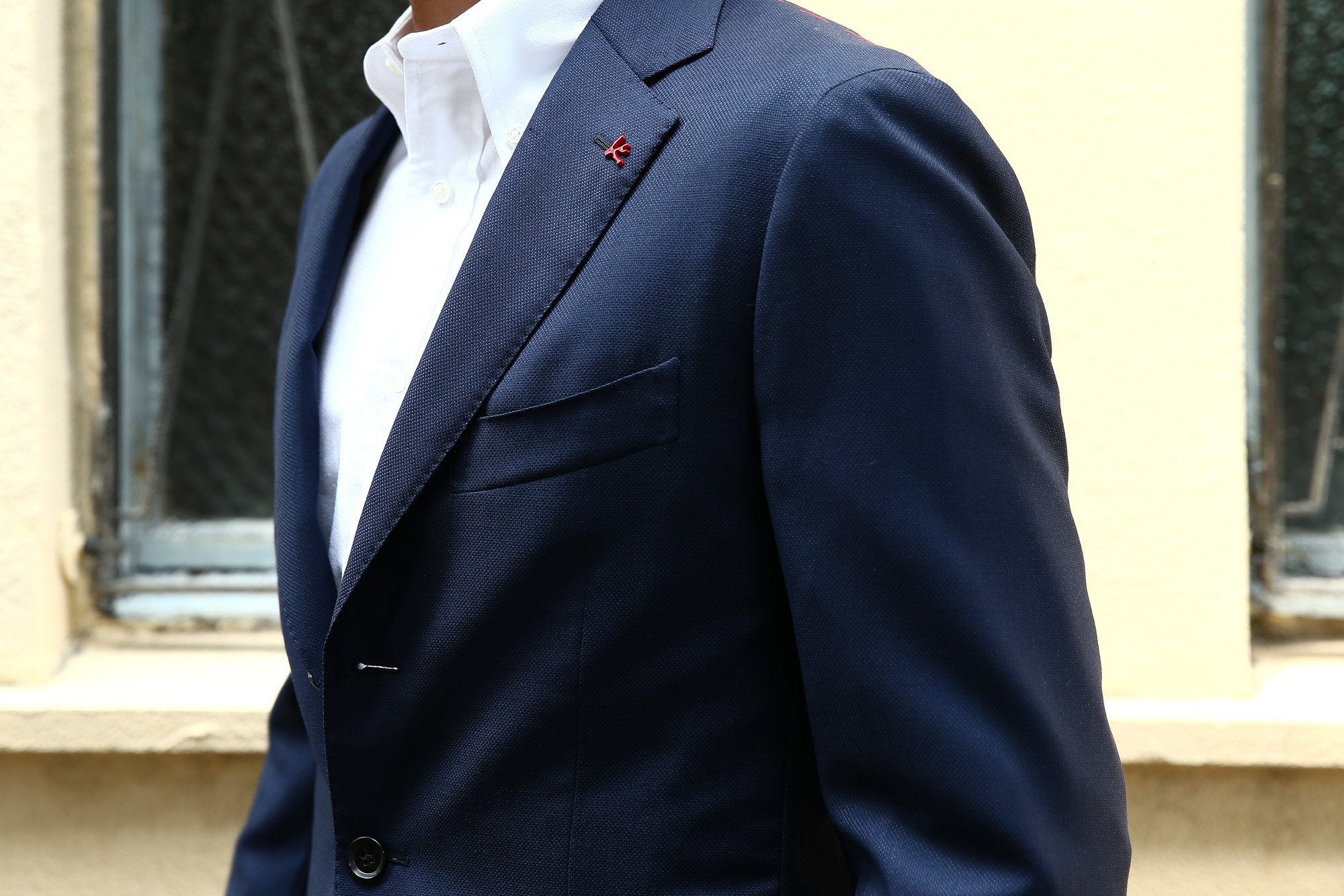 ISAIA / イザイア】 SAILOR セイラー 130'S AQUA BLAZER FABRIC Wool