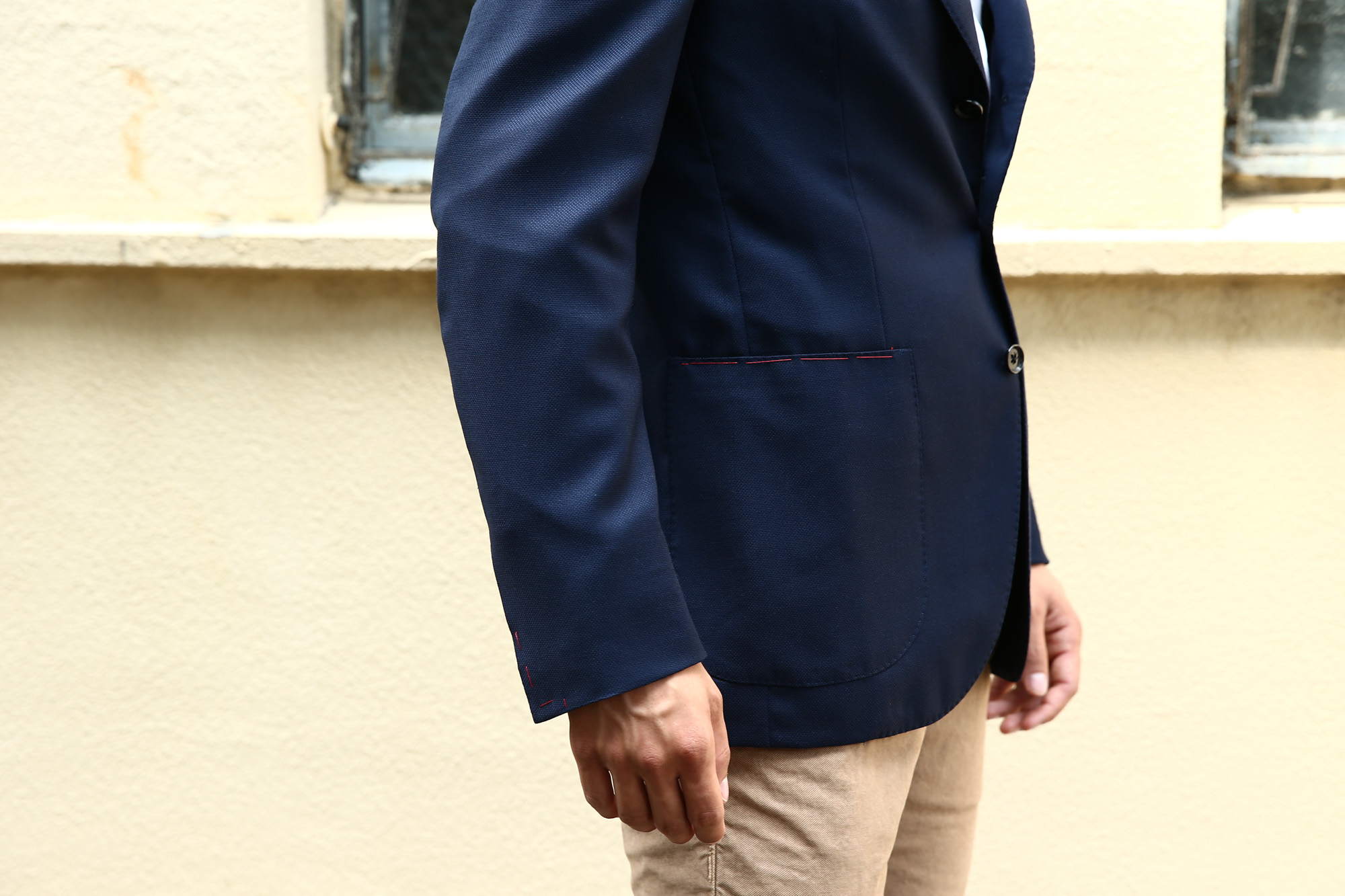 ISAIA / イザイア】 SAILOR セイラー 130'S AQUA BLAZER FABRIC Wool