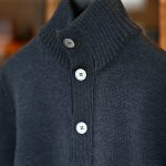 ZANONE(ザノーネ) CHIOTO ・KYOTO(キョウト・キョート) 810740 z0229 LONG SLEEVES ミドルゲージ ニットジャケット ニットブルゾン CHACOAL(チャコール・Z0006) 2017 秋冬 zanone ザノーネ ニット キョウト 愛知 名古屋 zodiac ゾディアック