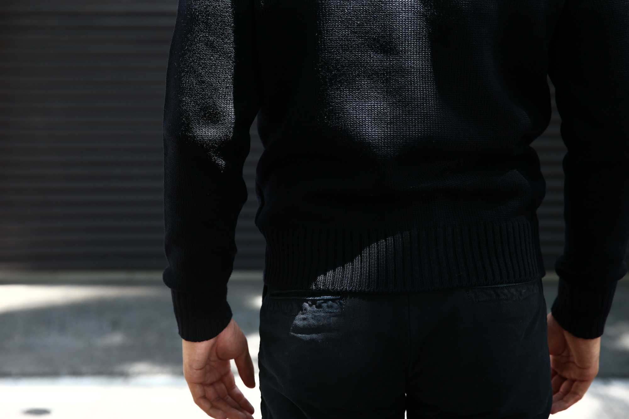 ZANONE(ザノーネ) CHIOTO ・KYOTO(キョウト・キョート) 810740 z0229 LONG SLEEVES ミドルゲージ ニットジャケット ニットブルゾン  【NAVY / ネイビー・Z1375】  2017 秋冬新作 zanone ザノーネ ニット キョウト 愛知 名古屋 Alto e Diritto アルト エ デリット