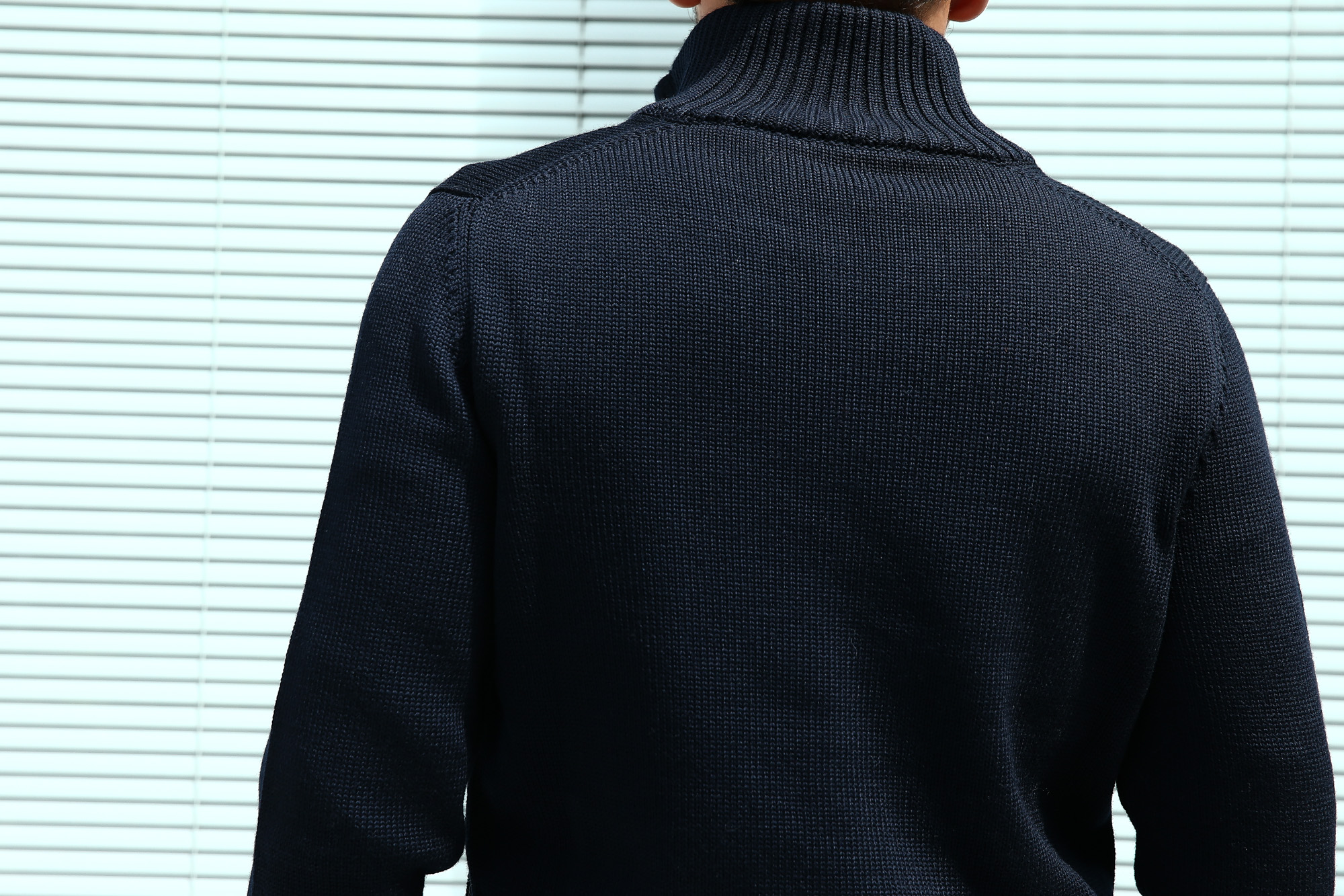 【ZANONE / ザノーネ】CHIOTO ・KYOTO(キョウト・キョート) 810740 z0229 LONG SLEEVES ミドルゲージ ニットジャケット ニットブルゾン  NAVY(ネイビー・Z1375)  2017 秋冬新作  zanone ザノーネ ニット キョウト 愛知 名古屋 Alto e Diritto アルト エ デリット