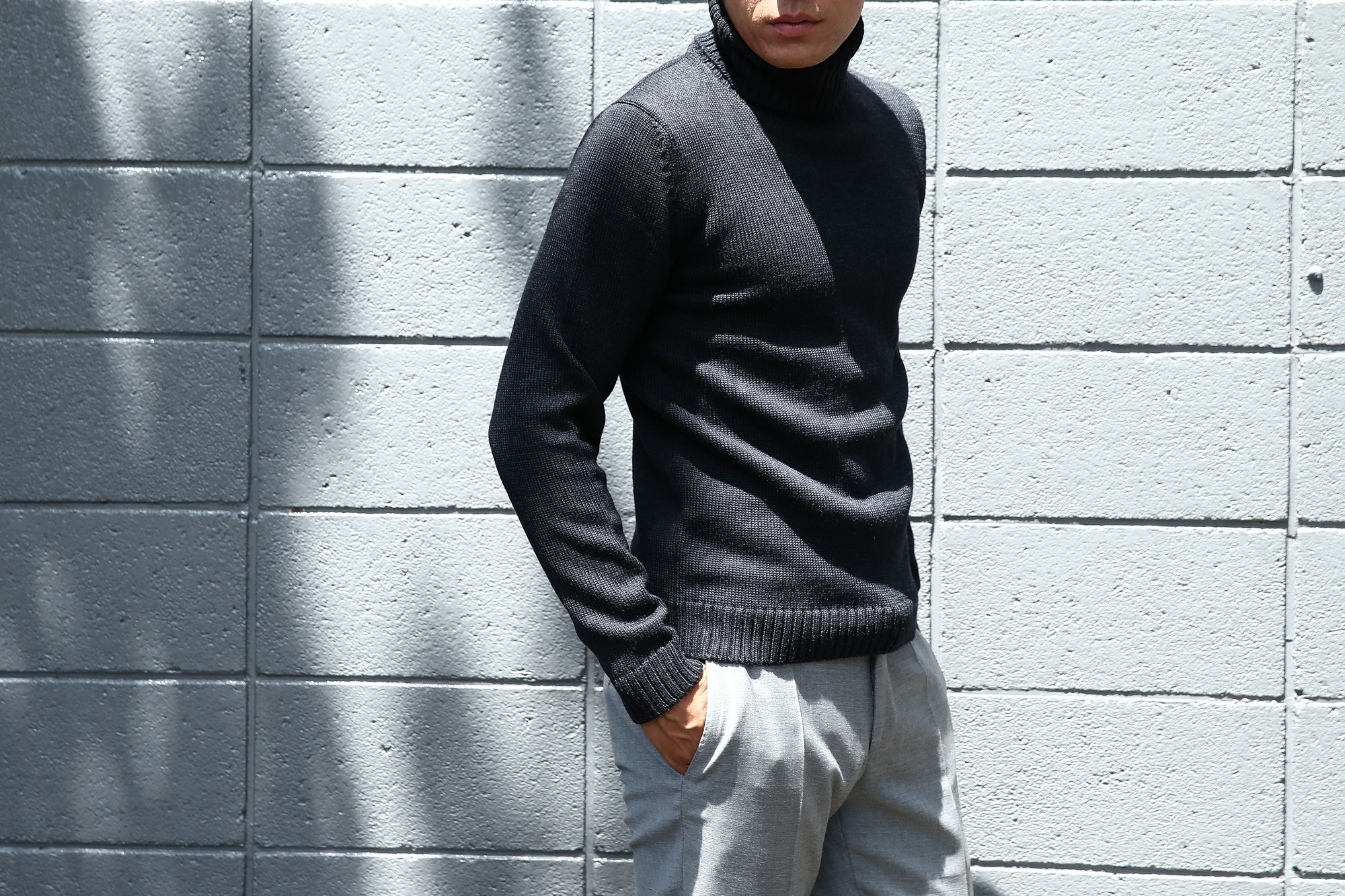 ZANONE (ザノーネ) Turtle Neck Sweater (タートルネックセーター) VIRGIN WOOL 100% ミドルゲージ ウールニット セーター CHARCOAL (チャコール・Z0006) made in italy (イタリア製) 2017 秋冬新作 zanone ザノーネ 愛知 名古屋 Alto e Diritto アルト エ デリット