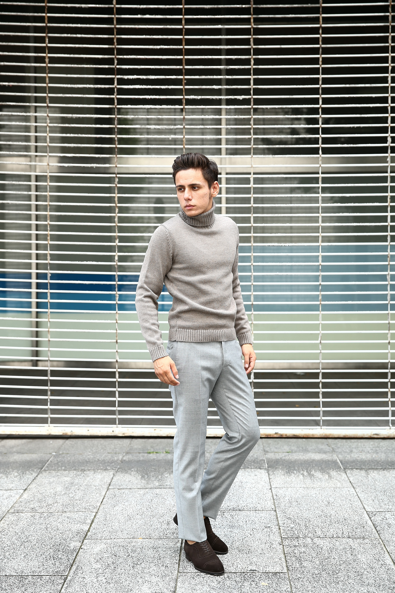 【ZANONE / ザノーネ】 Turtle Neck Sweater タートルネックセーター VIRGIN WOOL 100% ミドルゲージ ウールニット セーター GREGE (グレージュ・Z2873)  made in italy (イタリア製) 2017 秋冬新作 zanone ザノーネ 愛知 名古屋 Alto e Diritto アルト エ デリット タートルネック